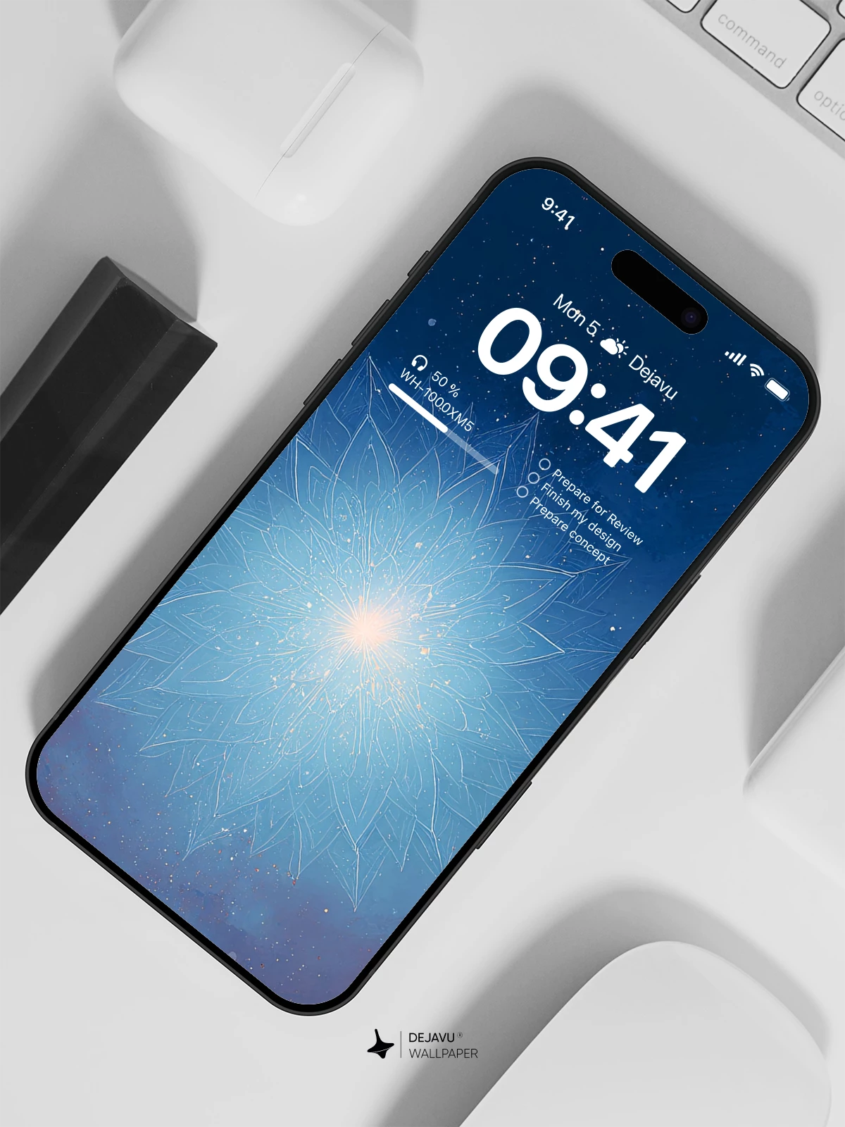 Mandala Starburst Wallpaper 4K for iPhone Lock Screen