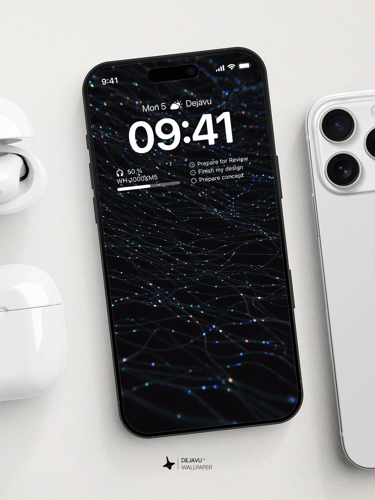 Abstract Neon Light Wallpaper 4K for iPhone Lock Screen
