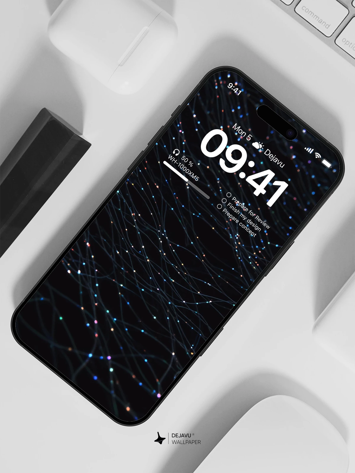 Abstract Neon Light Wallpaper 4K for iPhone Lock Screen