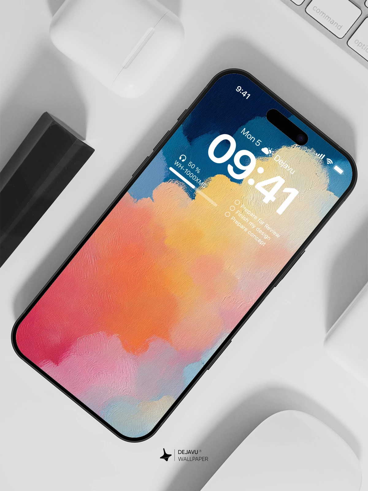 Abstract Gradient Clouds Wallpaper 4K for Mobile Background