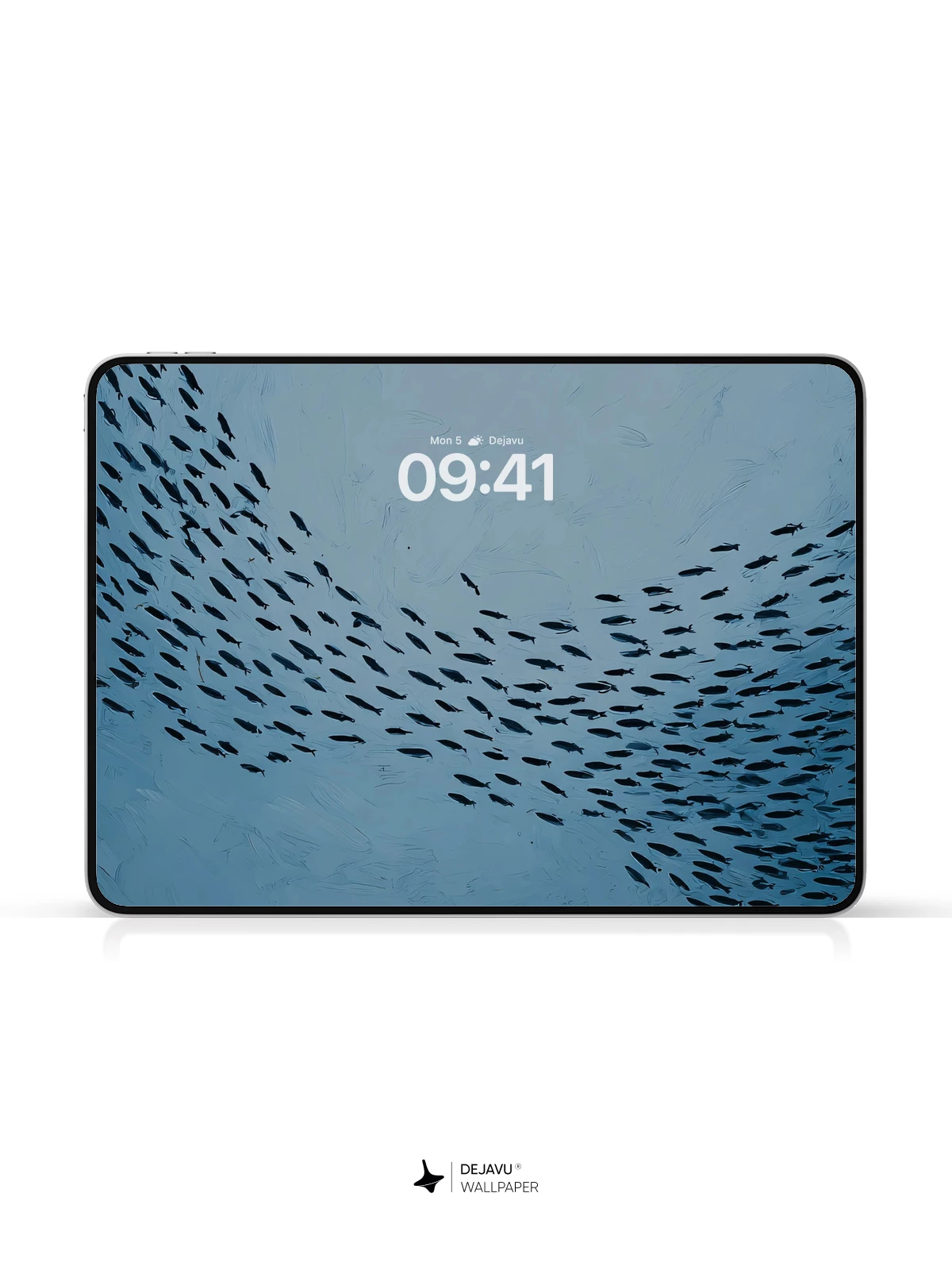 Blue Fish School Wallpaper 4K for Mobile Background