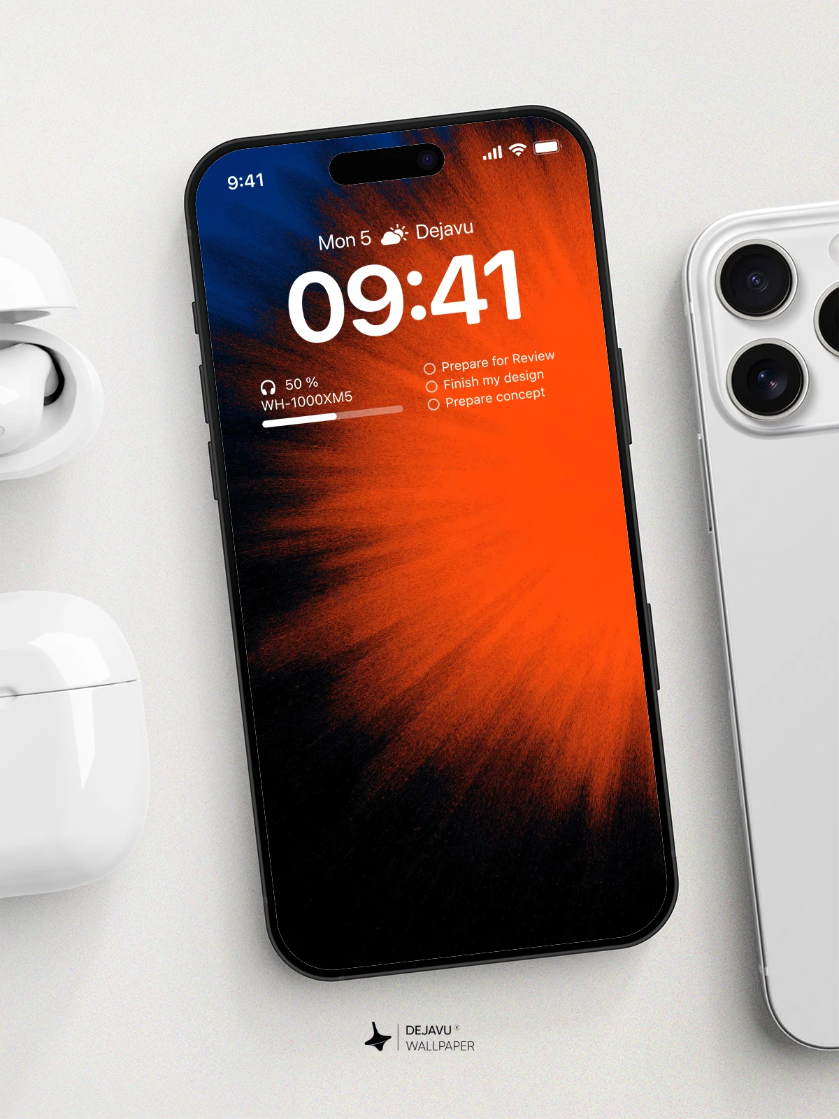 Orange Explosion Wallpaper 4K for iPhone Lock Screen