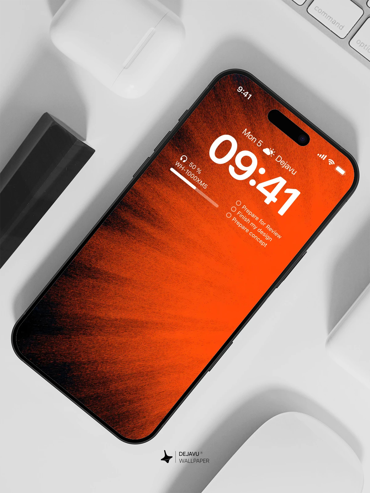 Orange Explosion Wallpaper 4K for iPhone Lock Screen