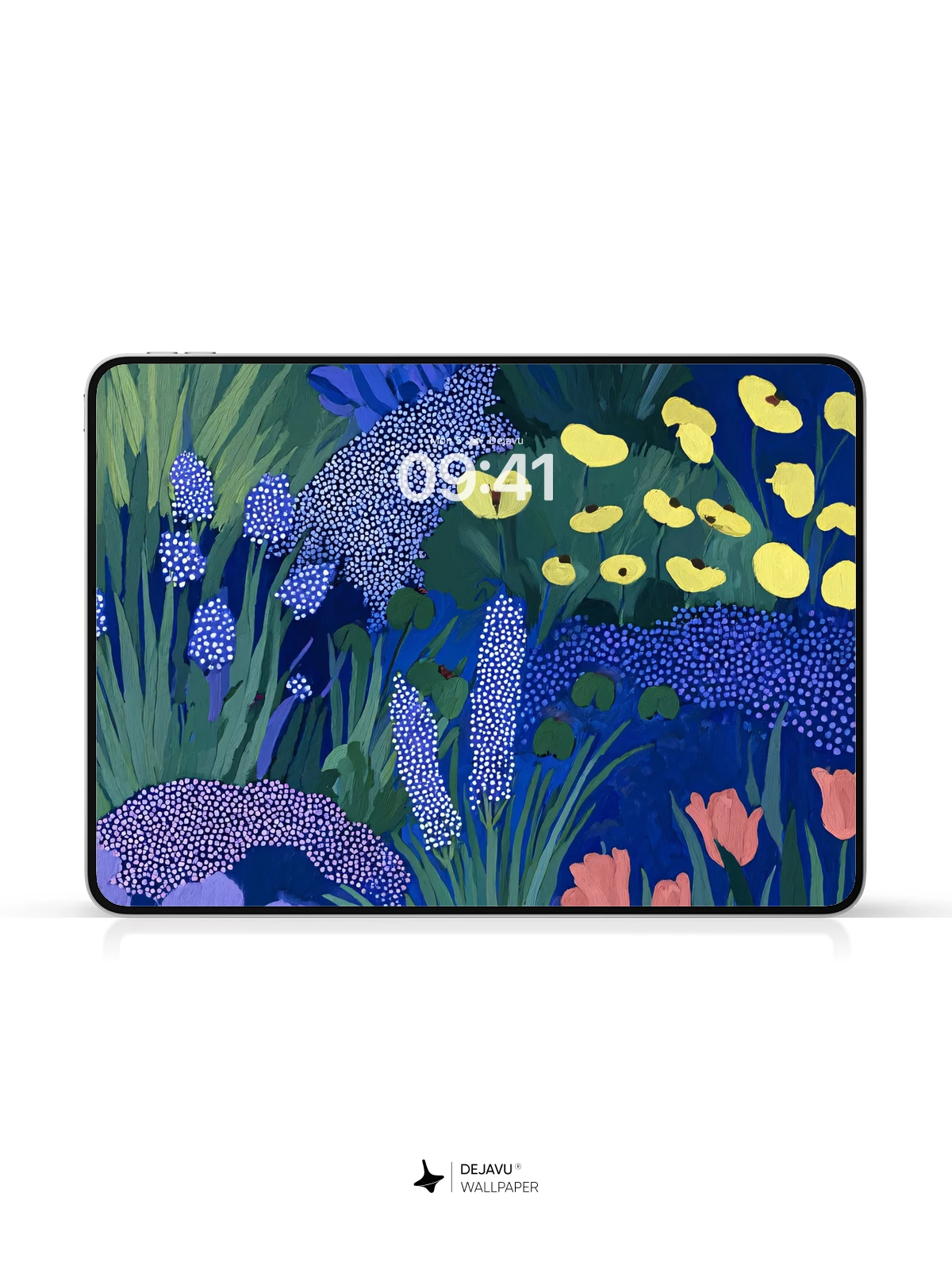 Blue Floral Wallpaper 4K for iPhone Lock Screen
