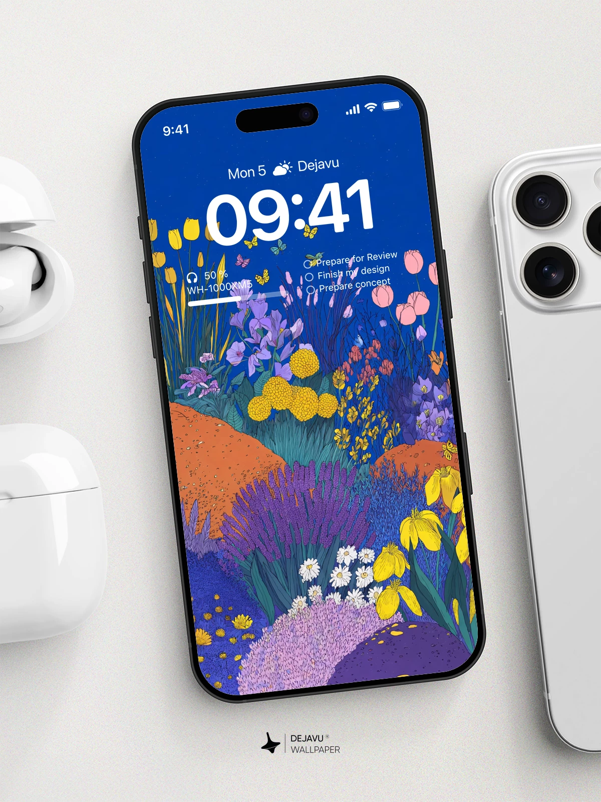 Colorful Flower Field Wallpaper 4K for Mobile Background
