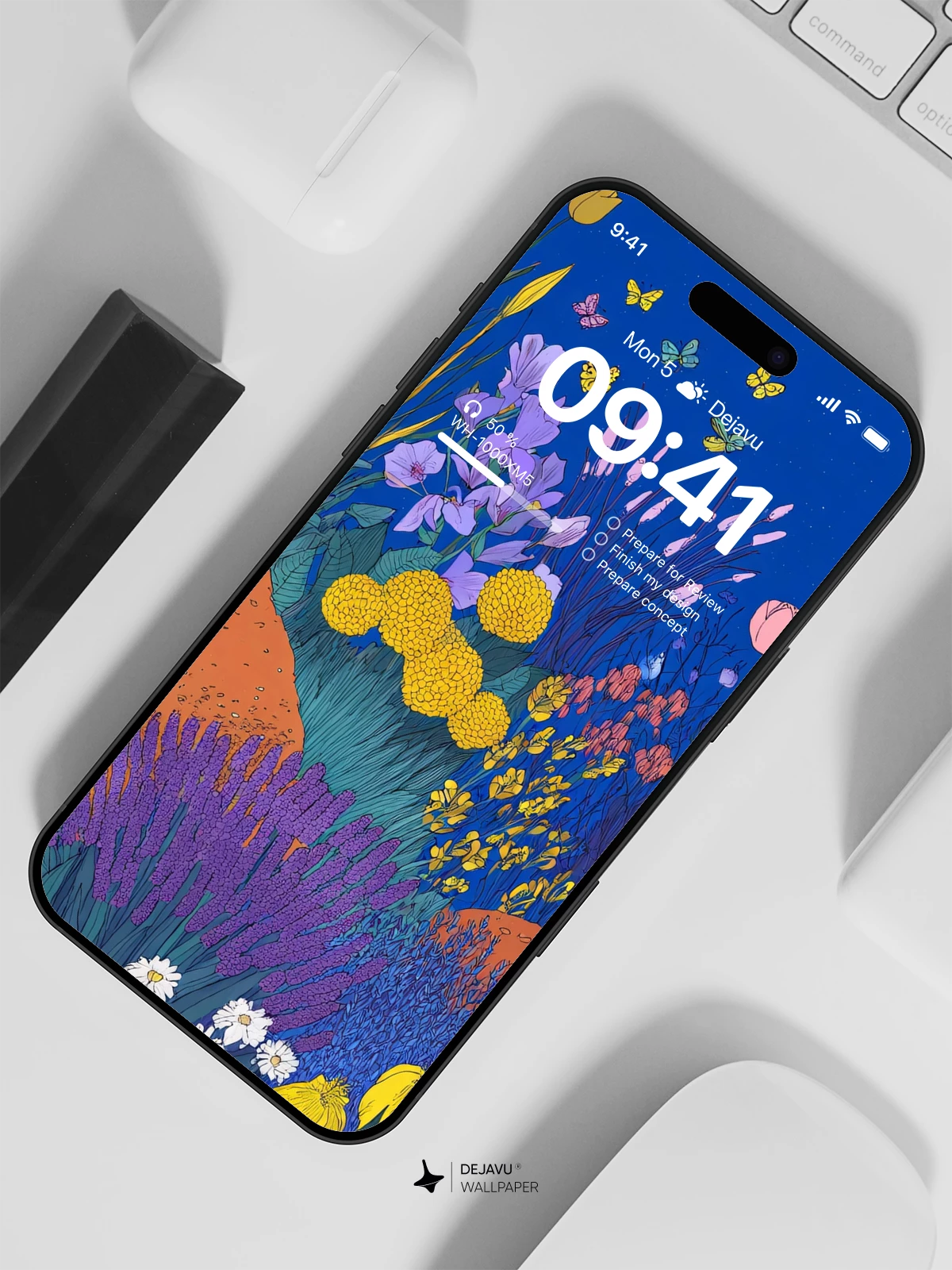 Colorful Flower Field Wallpaper 4K for Mobile Background