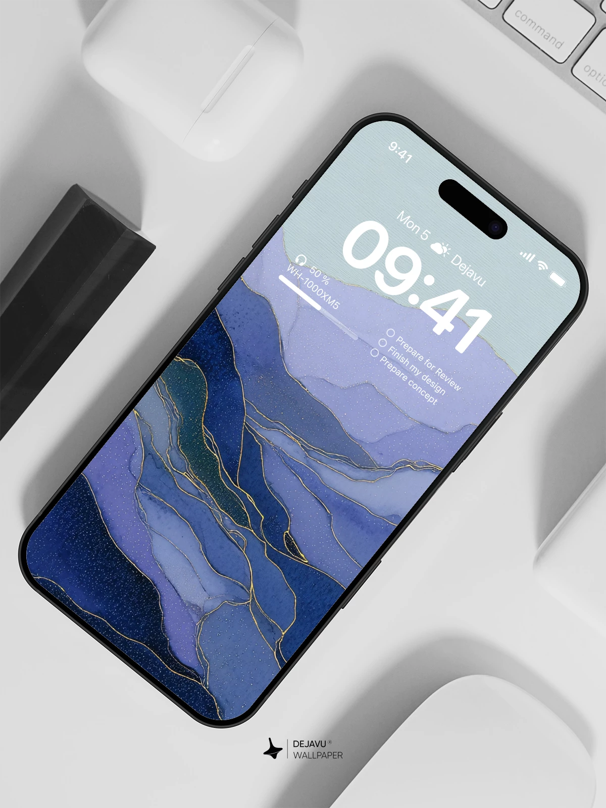 Blue Mountain Landscape Wallpaper 4K for iPhone Lock Screen