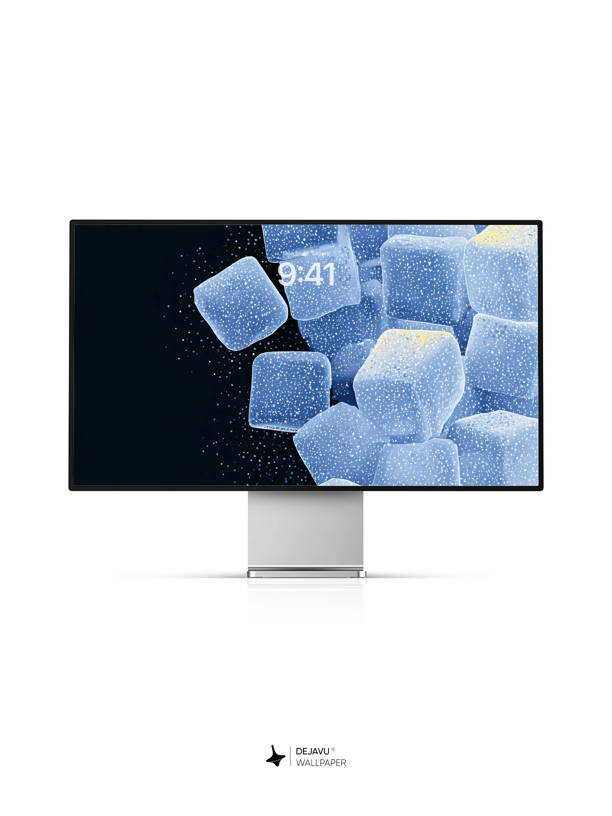 Blue Ice Cube Wallpaper 4K for iPhone Lock Screen