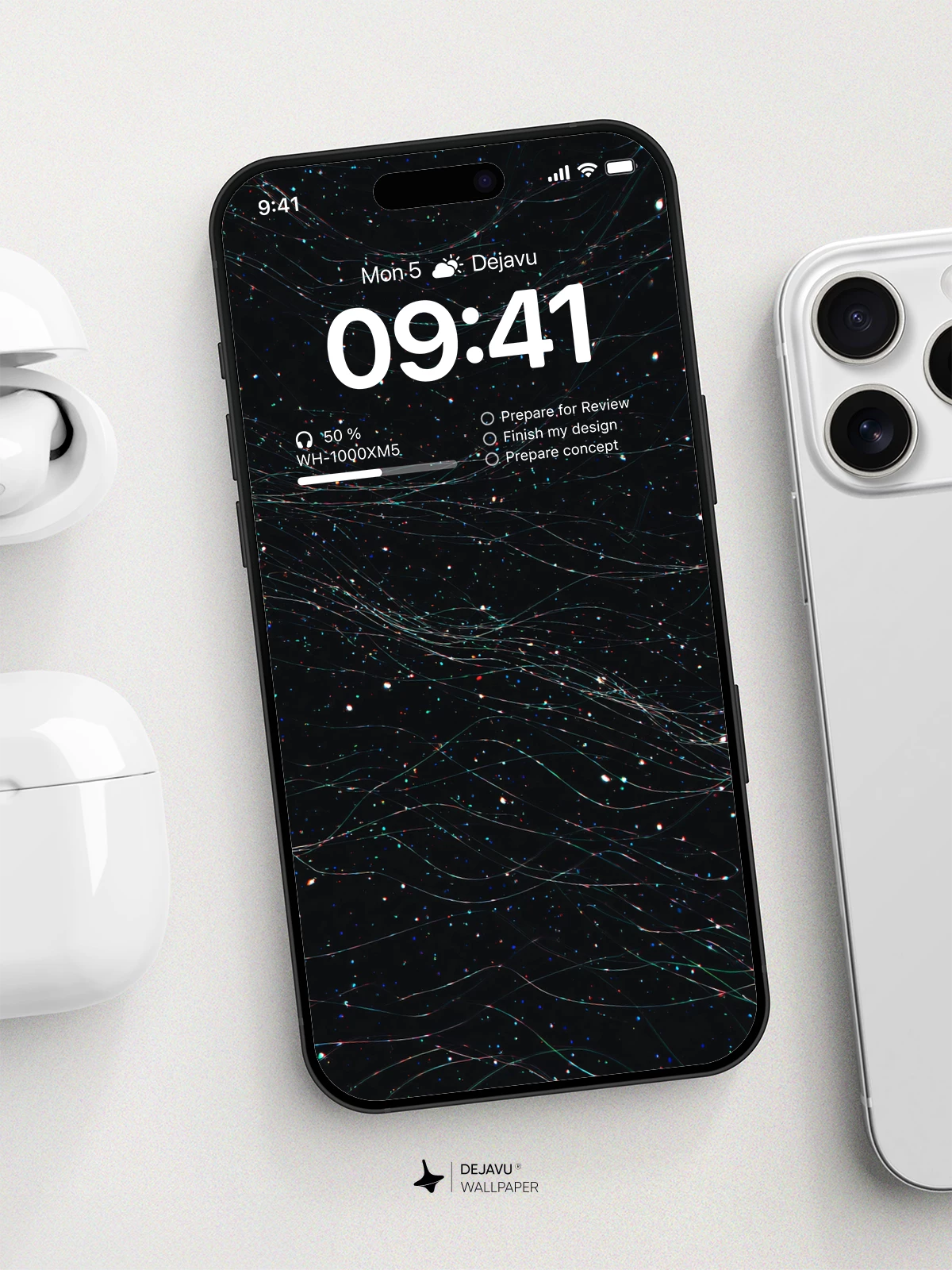 Neon Fiber Optic Wallpaper 4K for iPhone Lock Screen