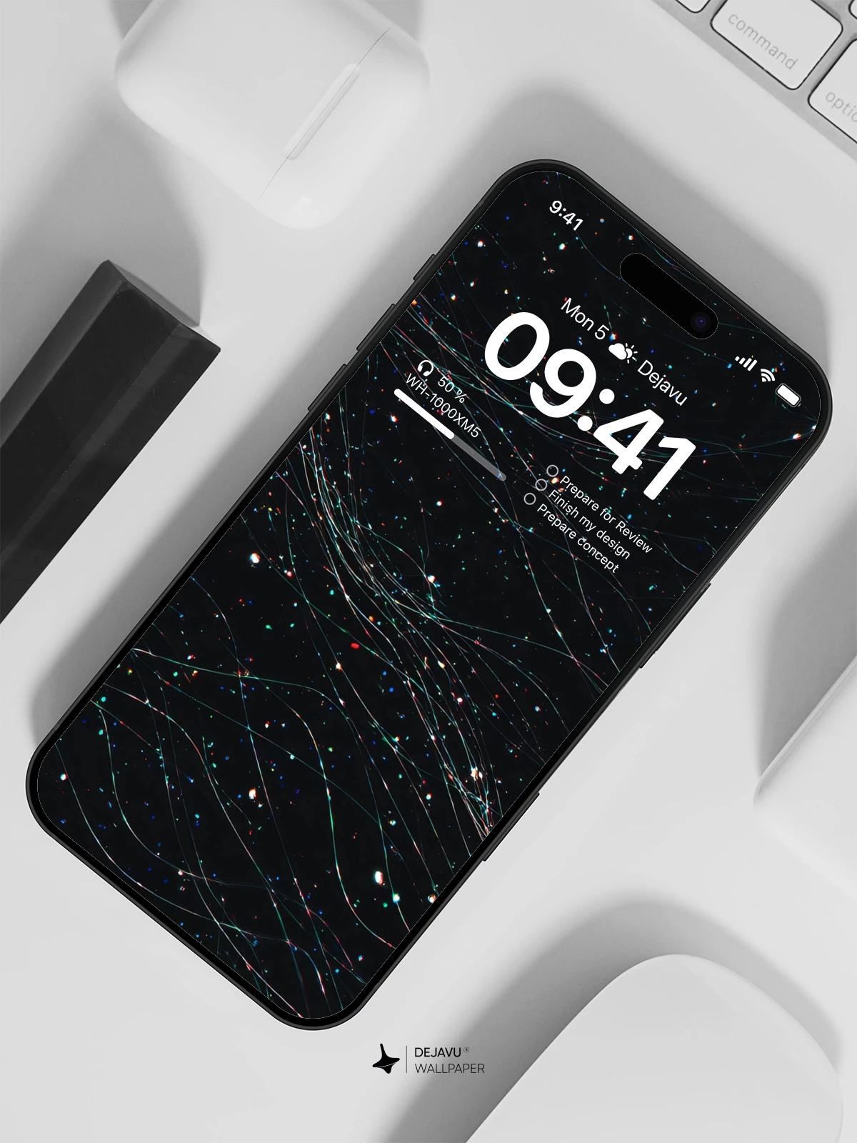 Neon Fiber Optic Wallpaper 4K for iPhone Lock Screen