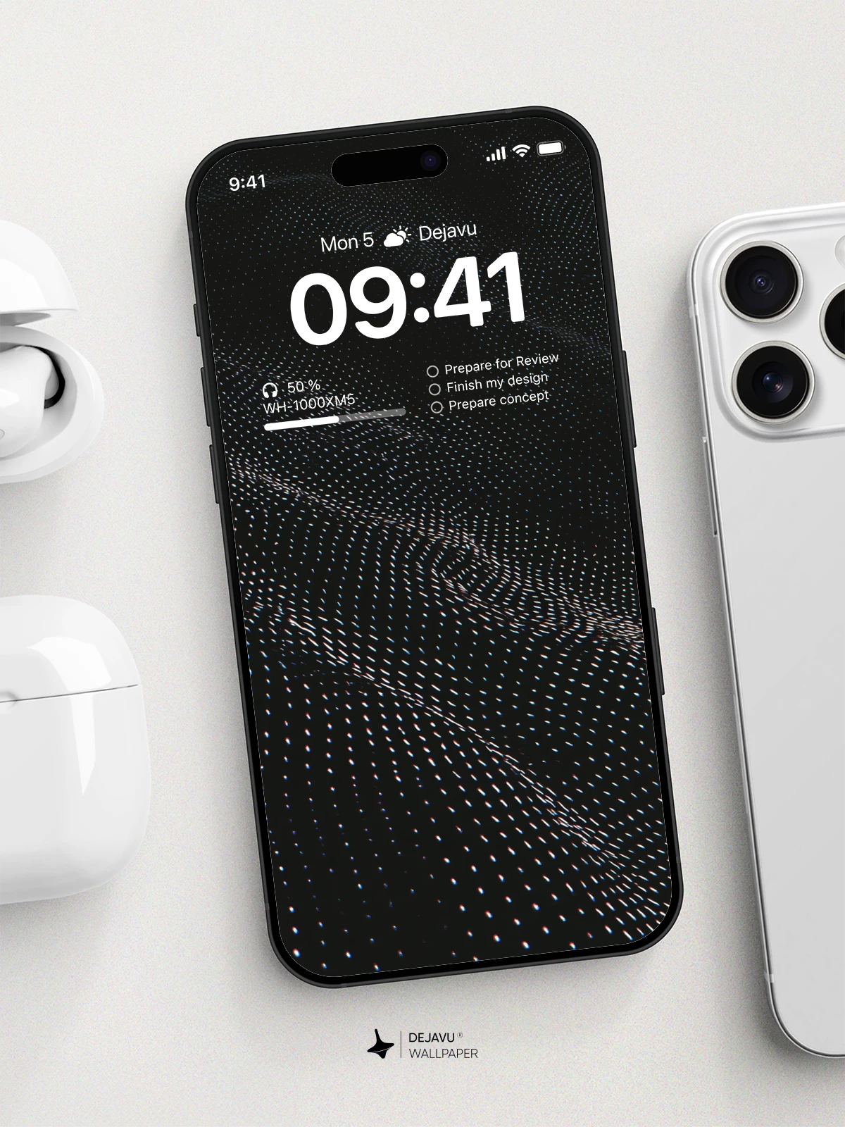 Black and White Abstract Wallpaper 4K for iPhone Lock Screen