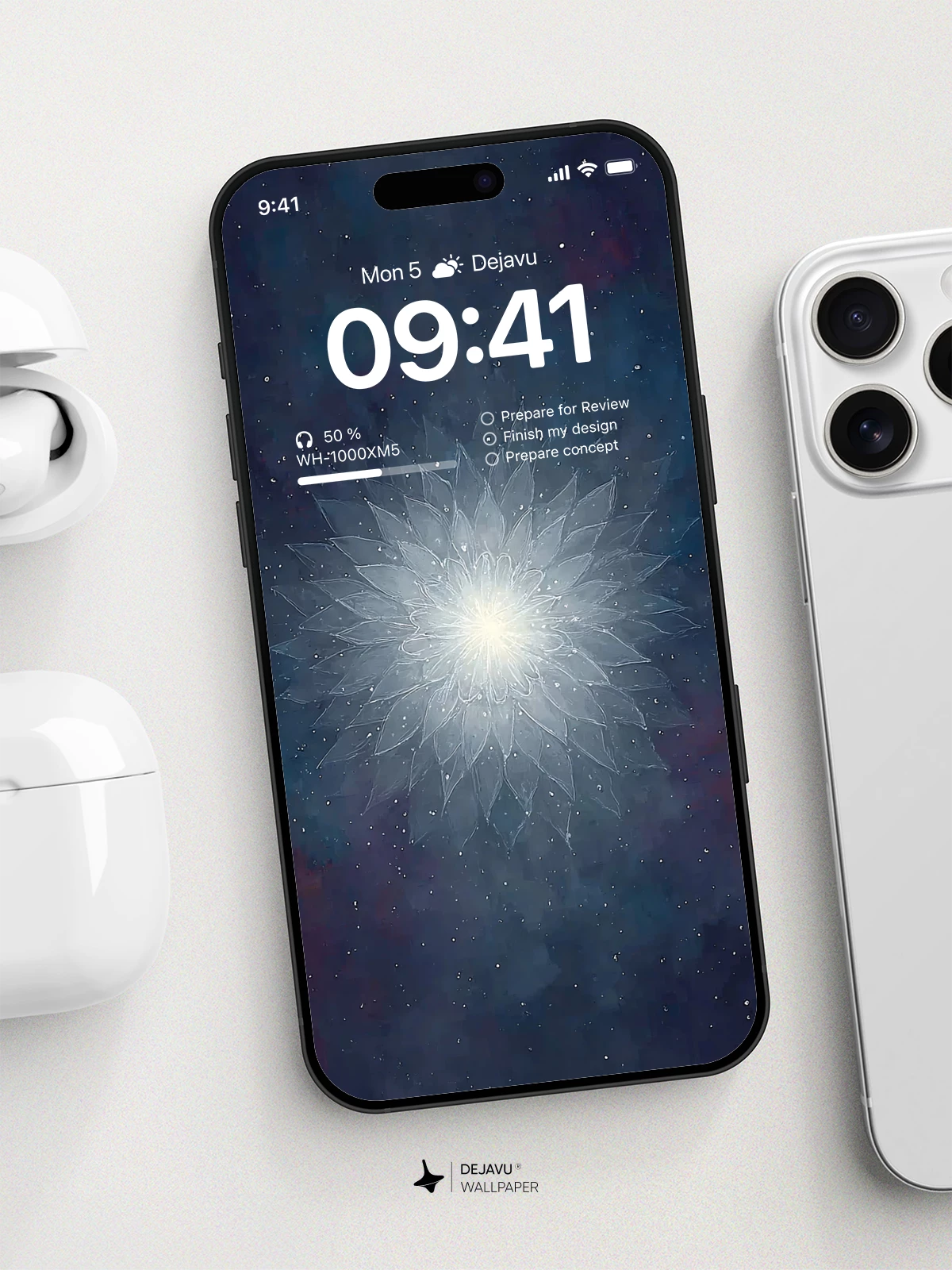 Cosmic Flower 4K Wallpaper for iPhone Lock Screen