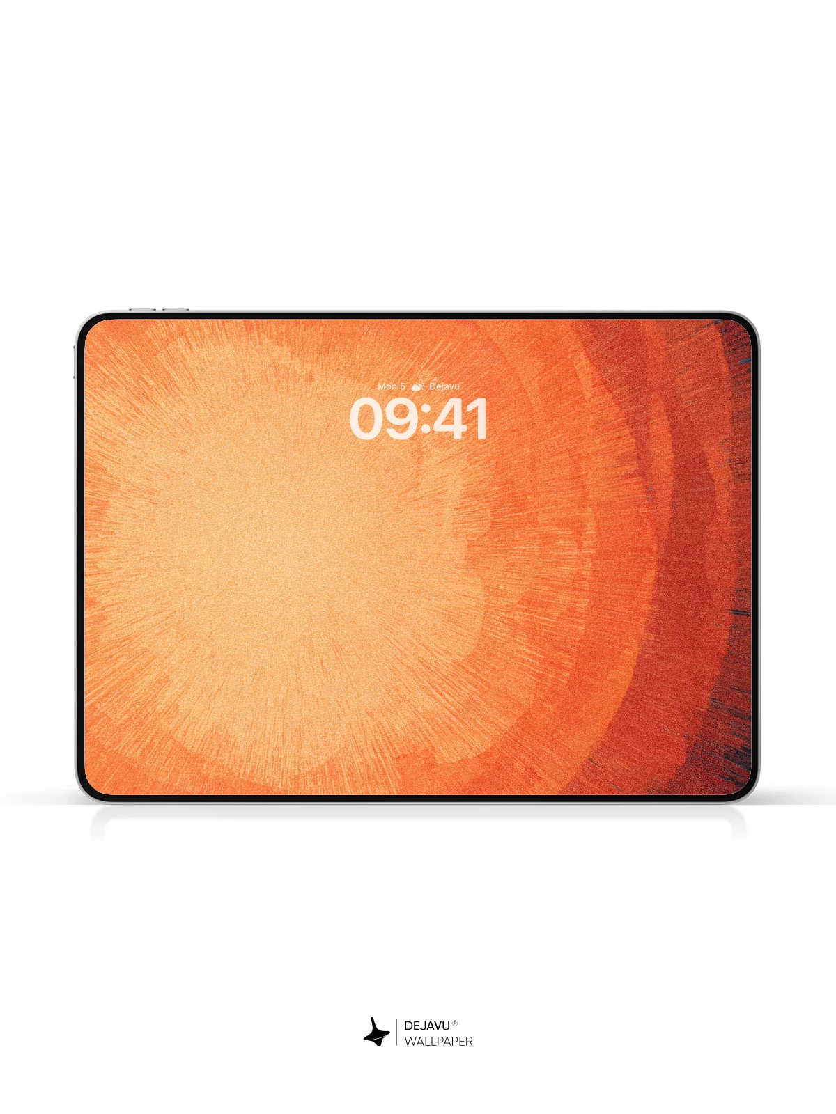 Vibrant Orange and Blue Abstract Wallpaper 4K for iPhone Lock Screen