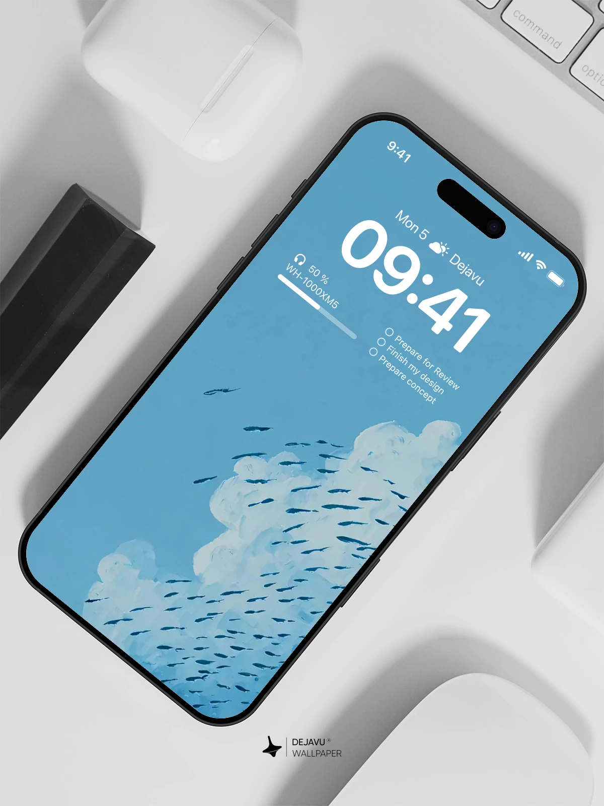 Blue Ocean Wave Wallpaper 4K for iPhone Lock Screen