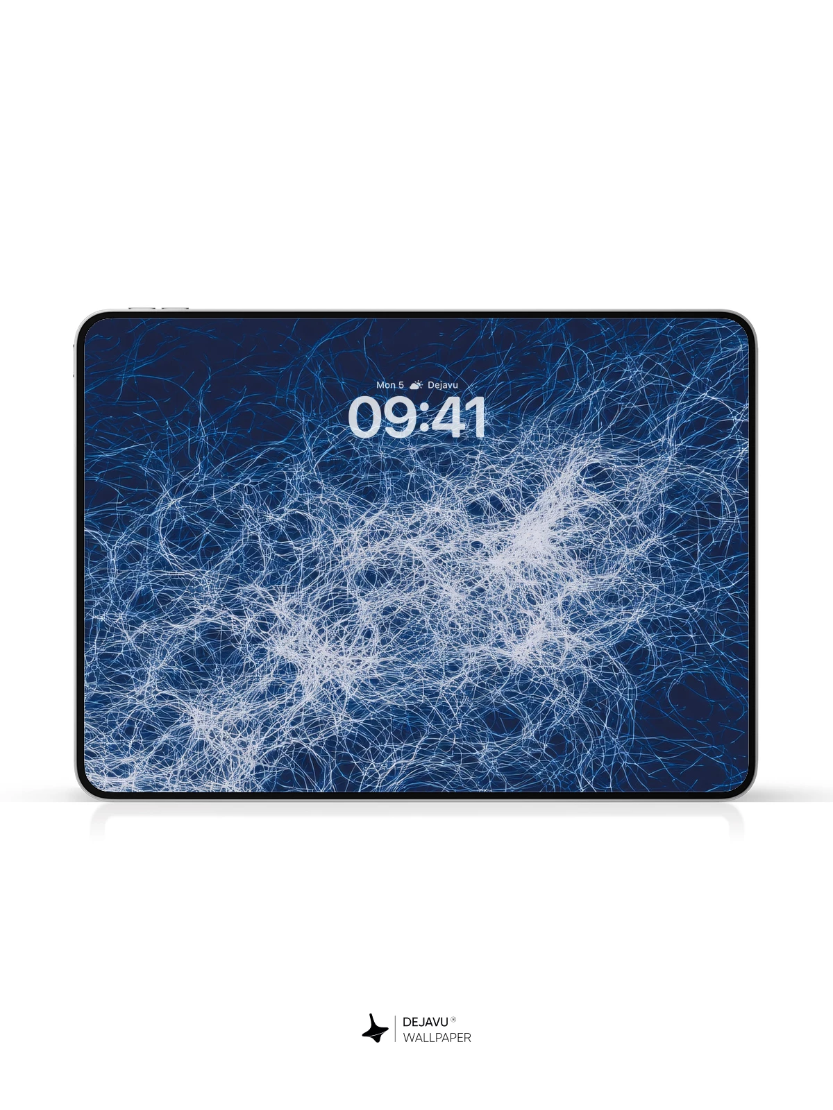 Abstract Blue Network Wallpaper 4K for Mobile Background