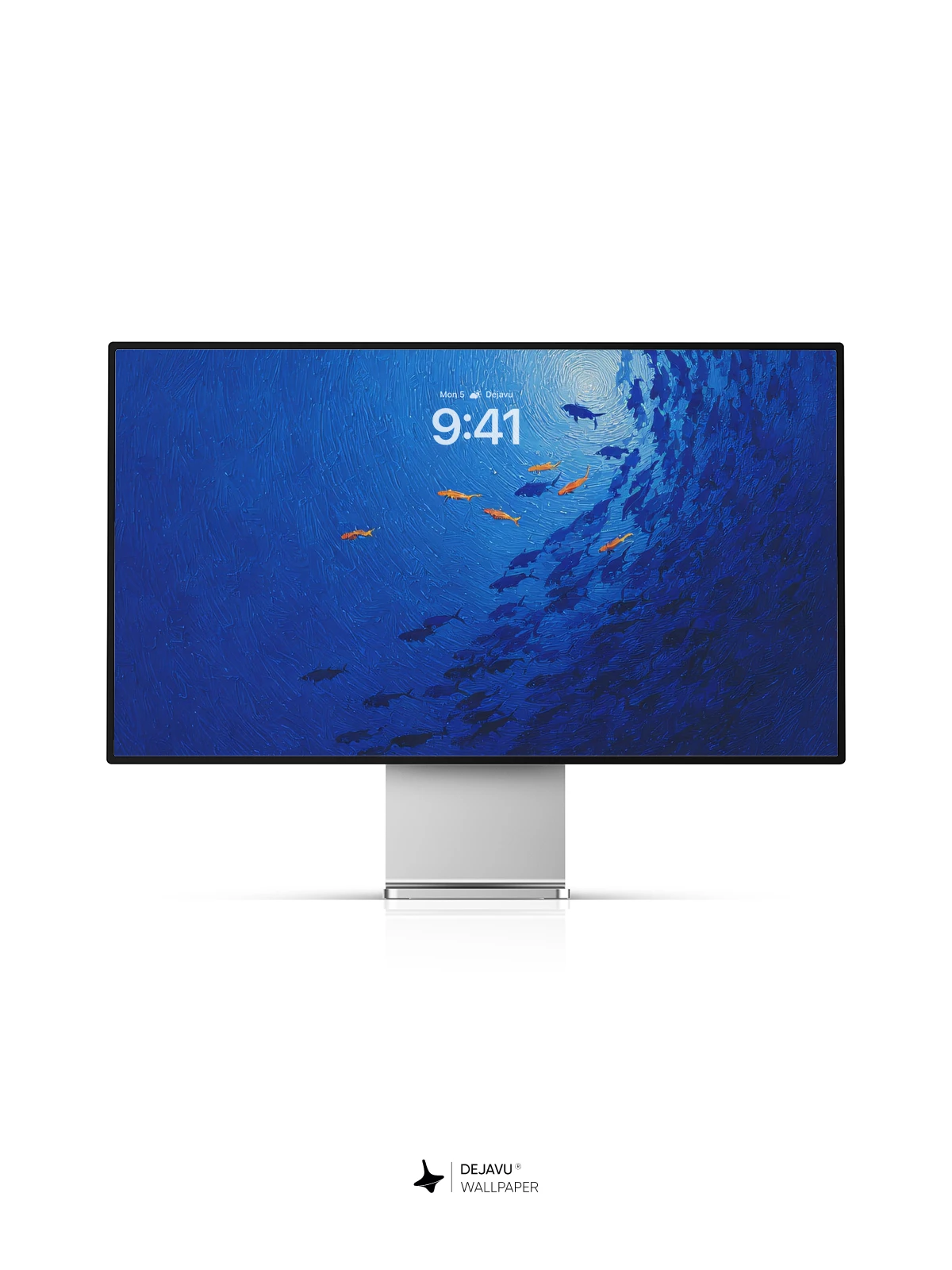 Blue Ocean Fish School Wallpaper 4K for Mobile Background