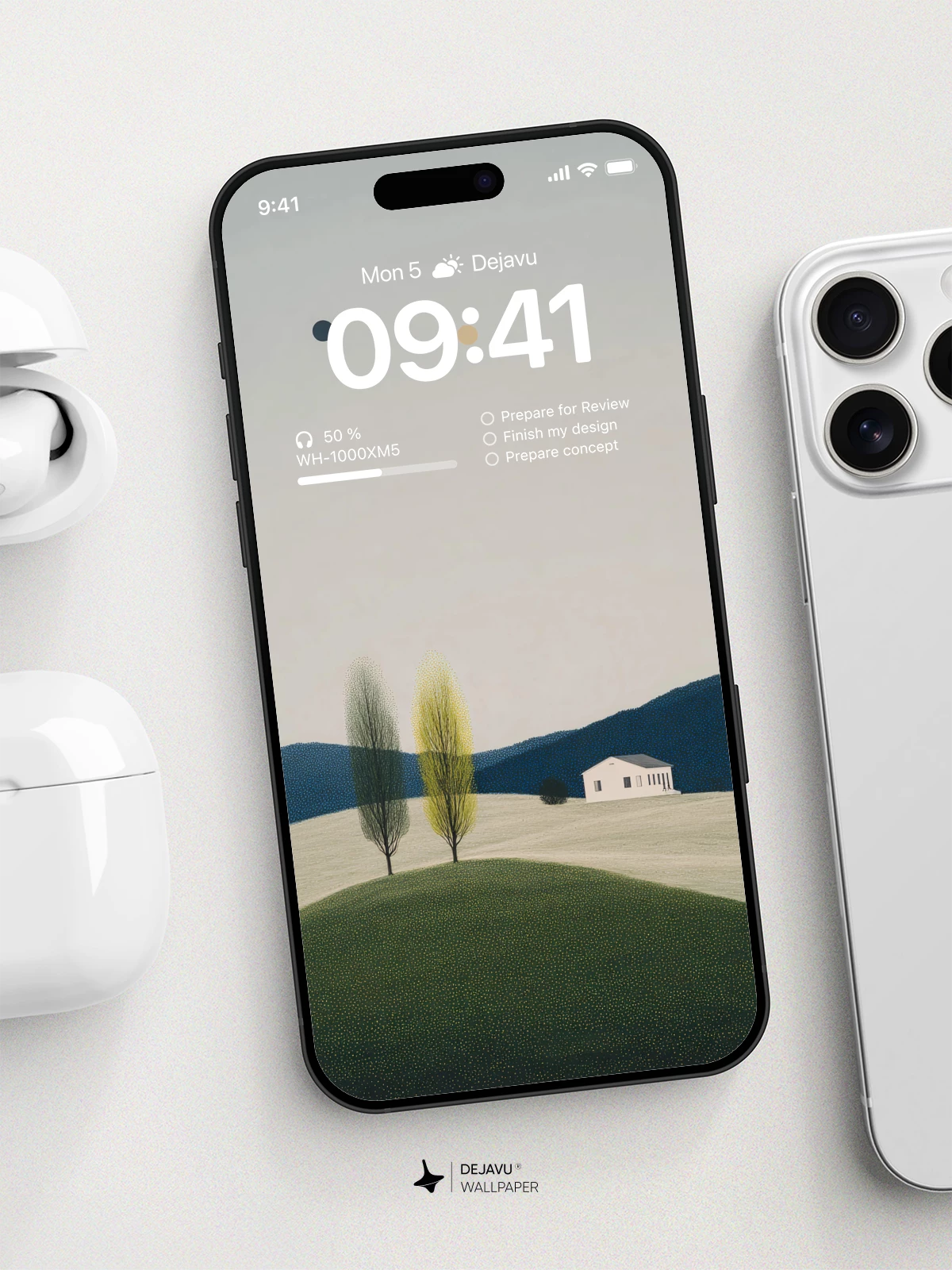 Minimalist Landscape Wallpaper 4K for iPhone Lock Screen