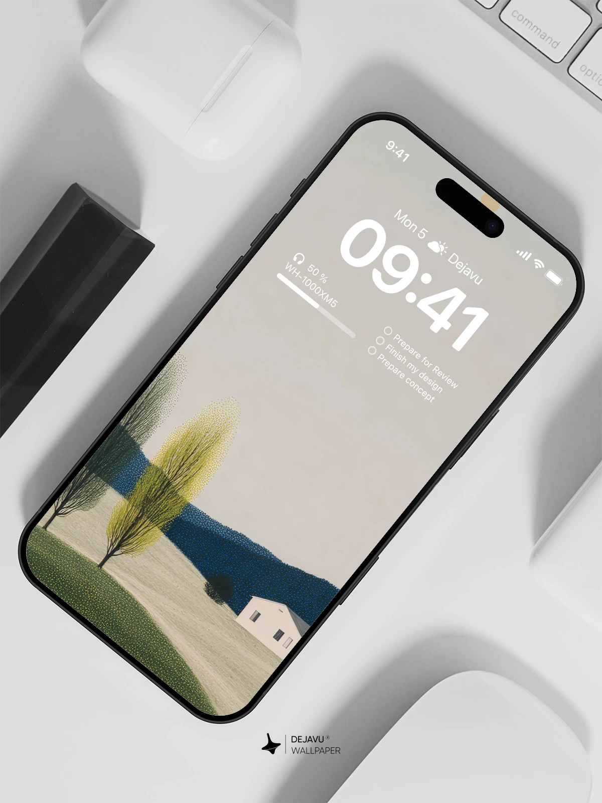 Minimalist Landscape Wallpaper 4K for iPhone Lock Screen