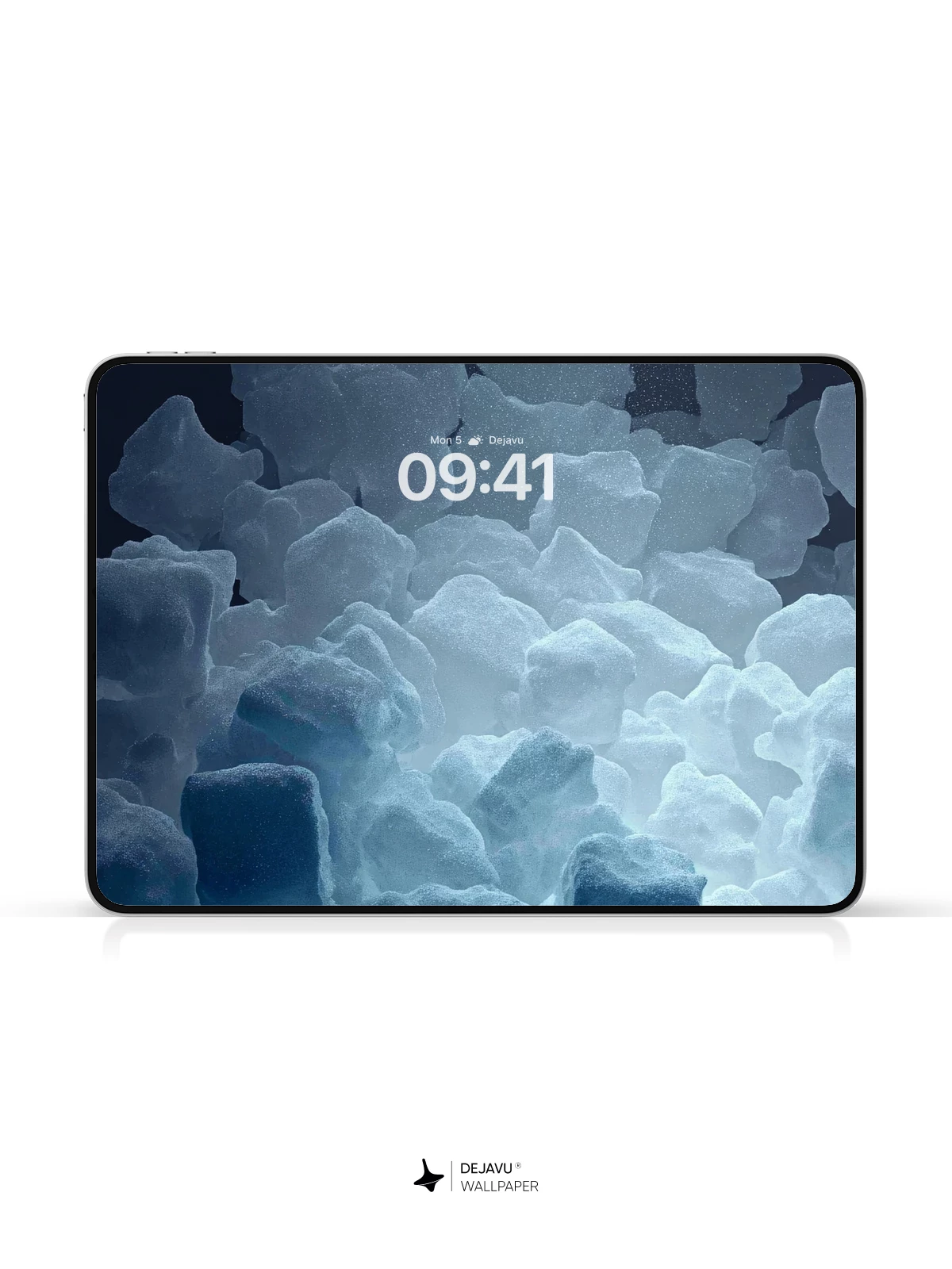 Blue Ice Cubes Wallpaper 4K for Mobile Background