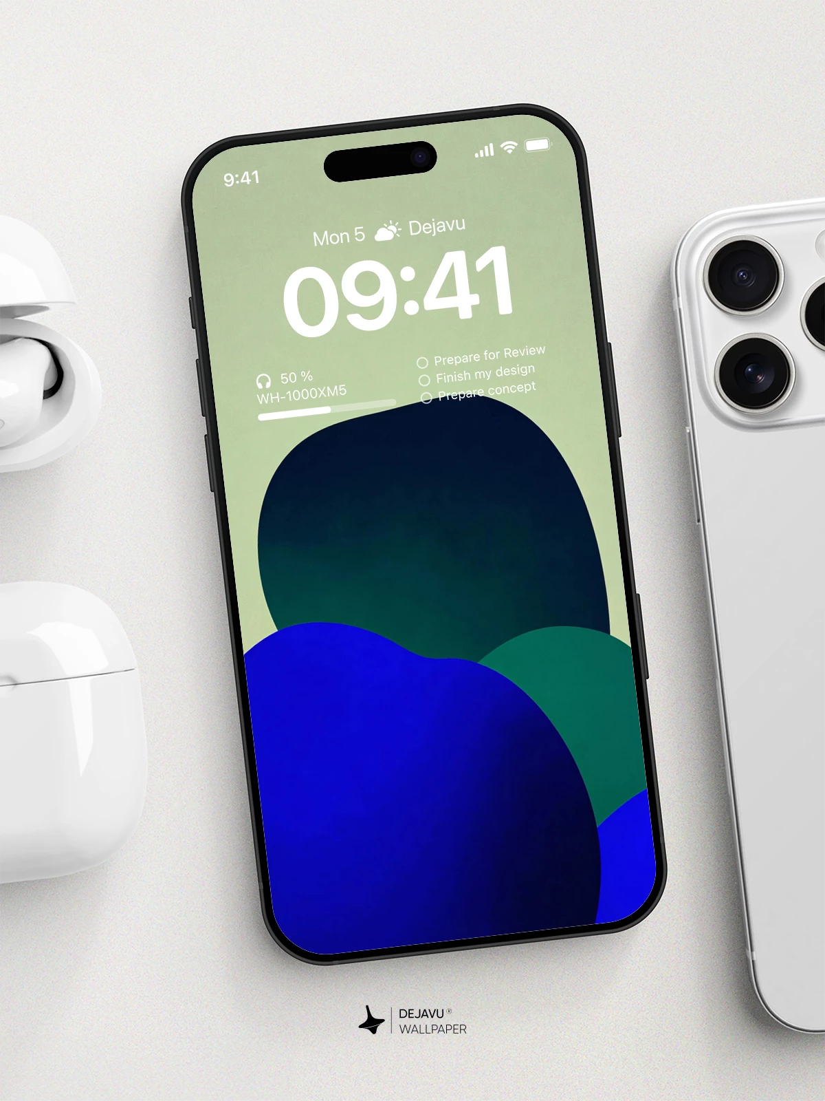 Abstract Gradient Shapes Wallpaper 4K for iPhone Lock Screen
