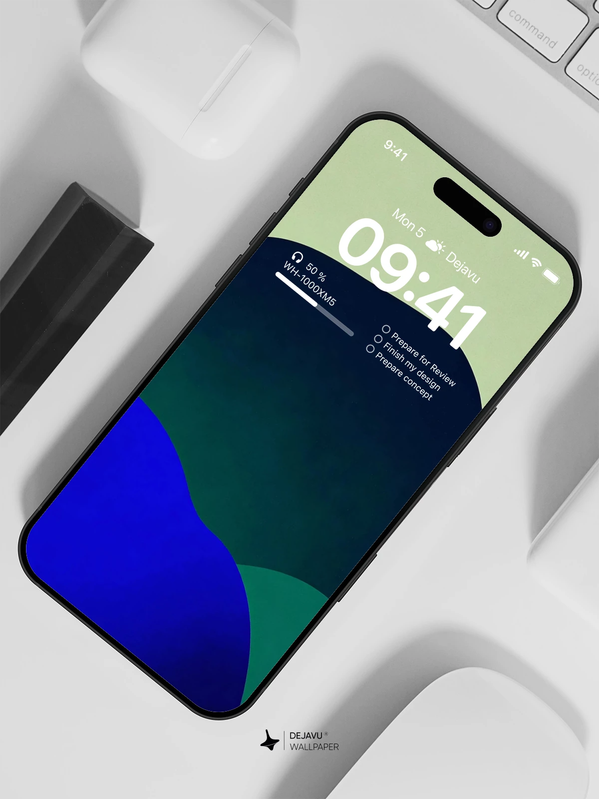 Abstract Gradient Shapes Wallpaper 4K for iPhone Lock Screen
