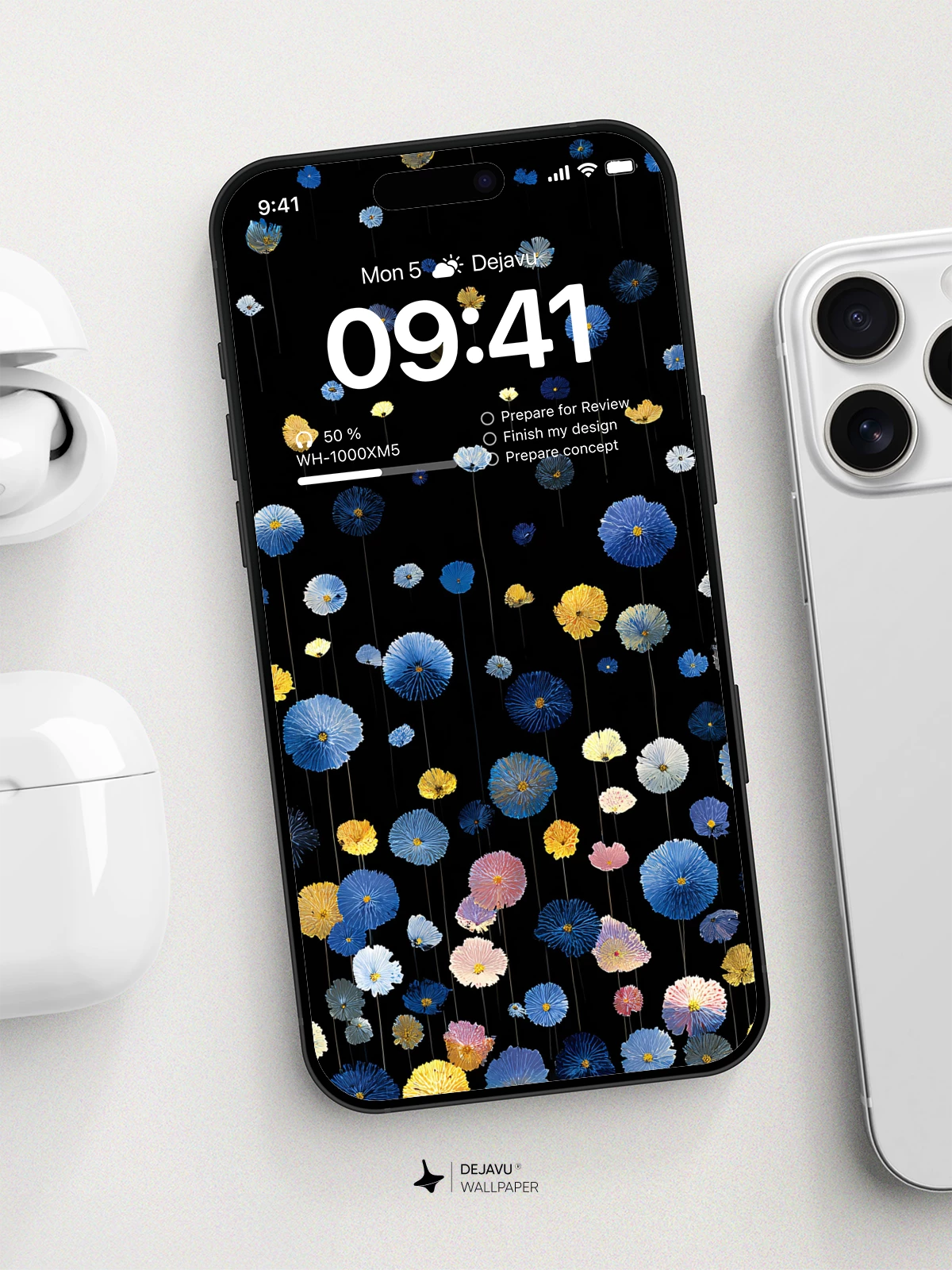 Colorful Paper Flower Wallpaper 4K for iPhone Lock Screen