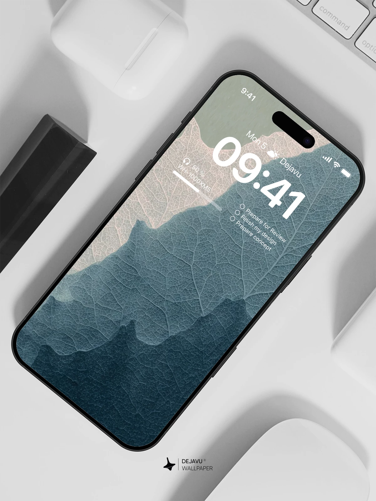 Leaf Texture Wallpaper 4K for iPhone Lock Screen