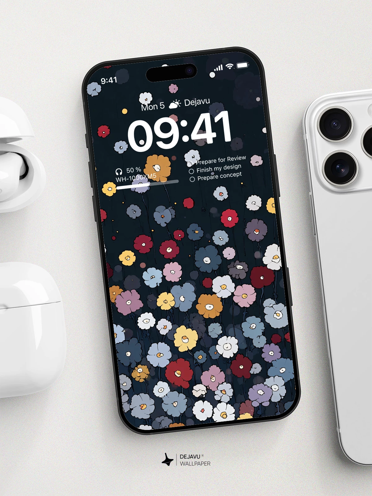 Colorful Flower Wallpaper 4K for iPhone Lock Screen