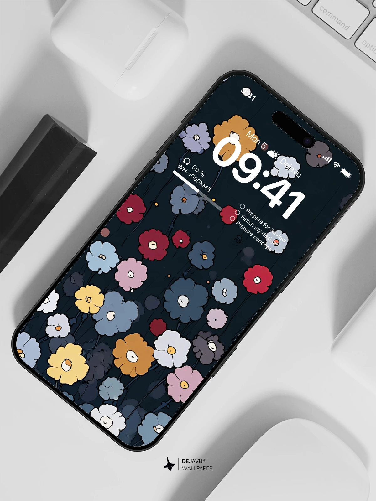 Colorful Flower Wallpaper 4K for iPhone Lock Screen