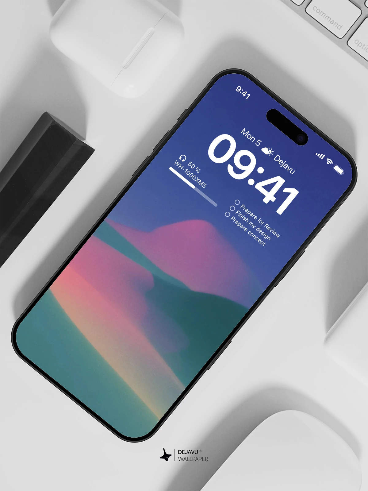 Abstract Gradient Wallpaper 4K for iPhone Lock Screen