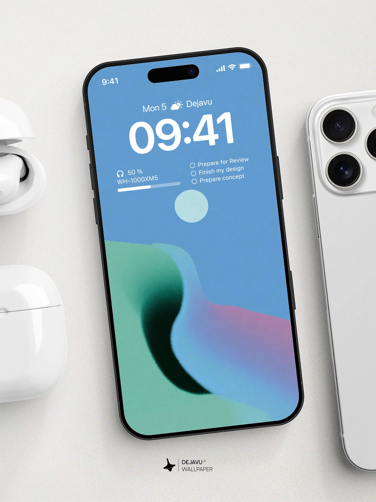 Abstract Gradient Wallpaper 4K for iPhone Lock Screen