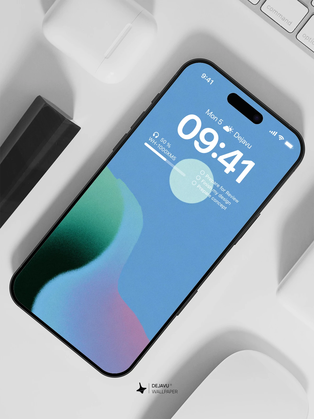 Abstract Gradient Wallpaper 4K for iPhone Lock Screen