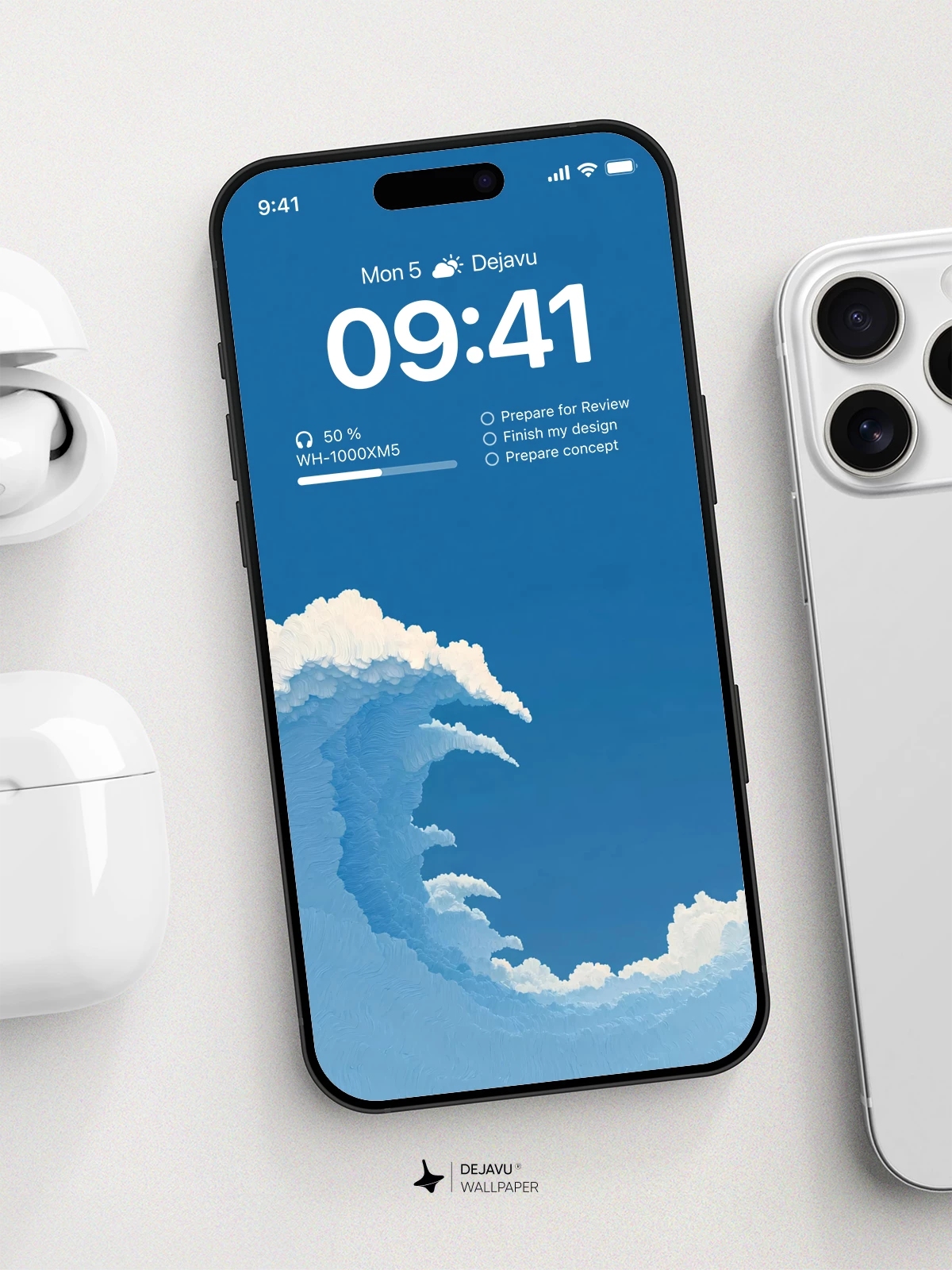 Cloud Wave Wallpaper 4K for iPhone Lock Screen