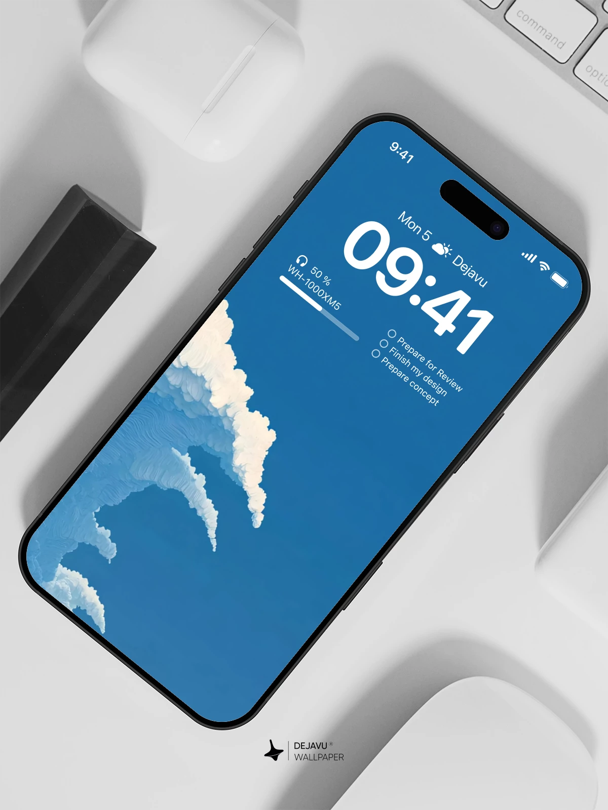 Cloud Wave Wallpaper 4K for iPhone Lock Screen