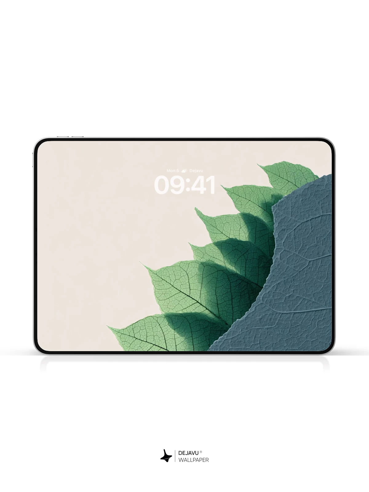 Green Leaf Pattern Wallpaper 4K for iPhone Lock Screen