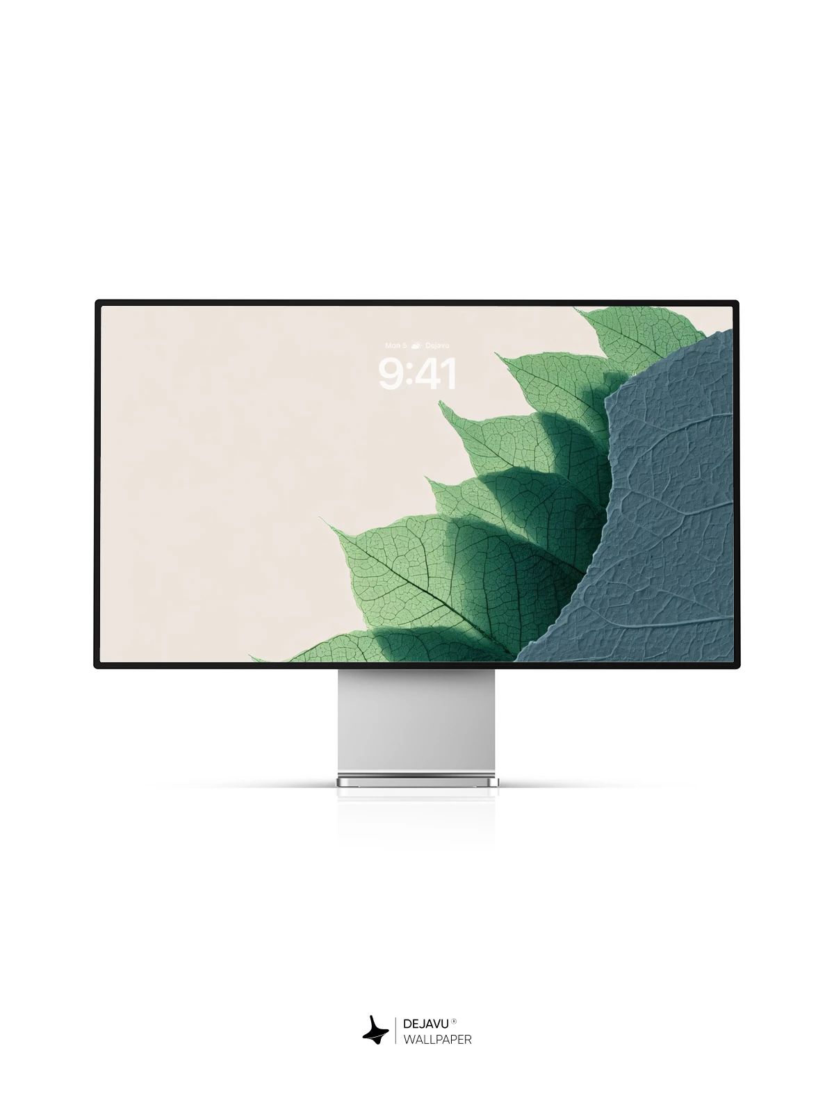 Green Leaf Pattern Wallpaper 4K for iPhone Lock Screen