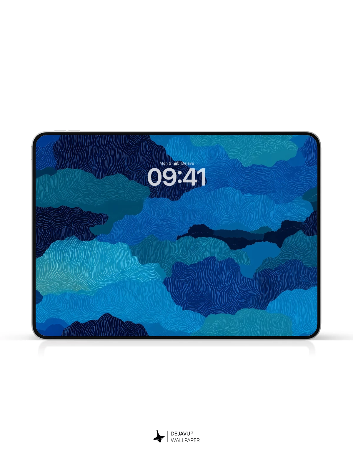 Blue Abstract Wallpaper 4K for iPhone Lock Screen