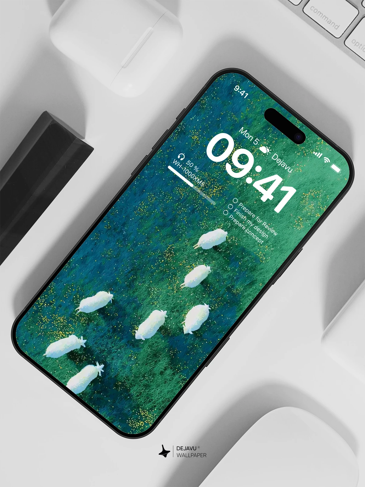 Sheep in Field 4K HD iPhone Wallpaper