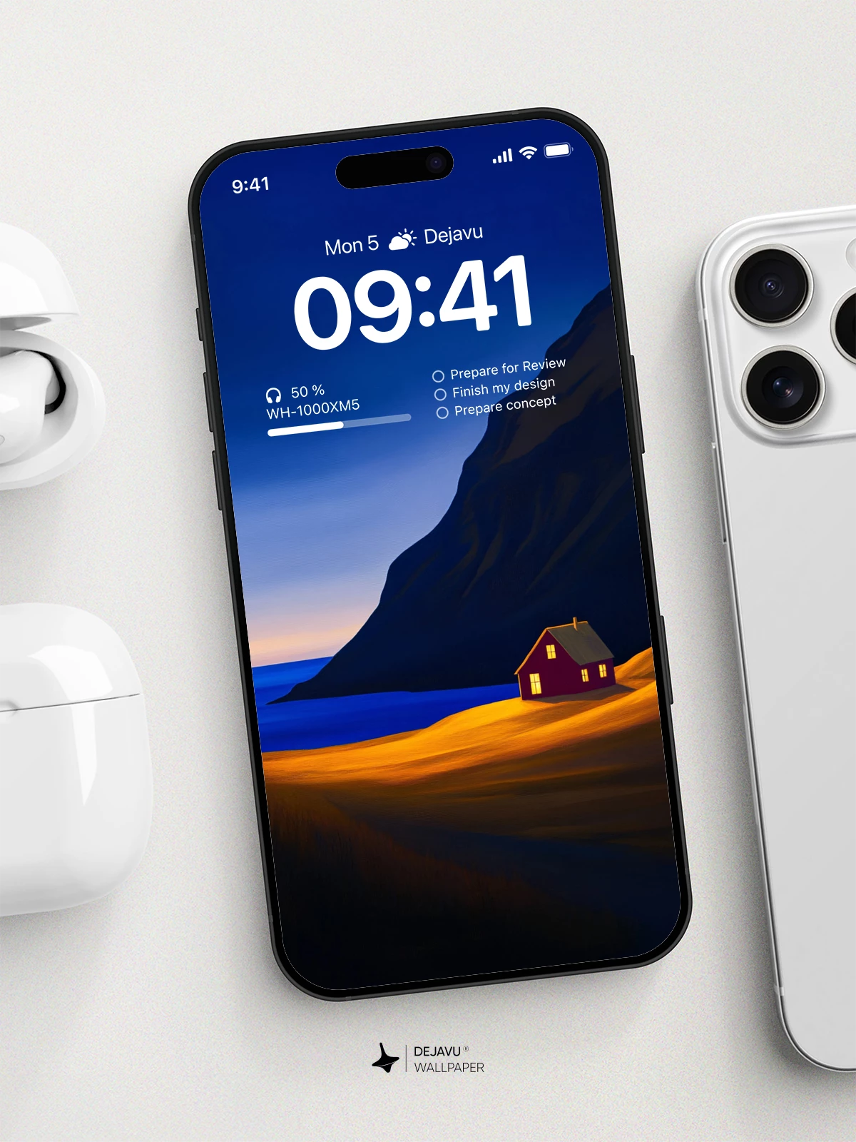 Mountain Cabin Wallpaper 4K for iPhone Lock Screen