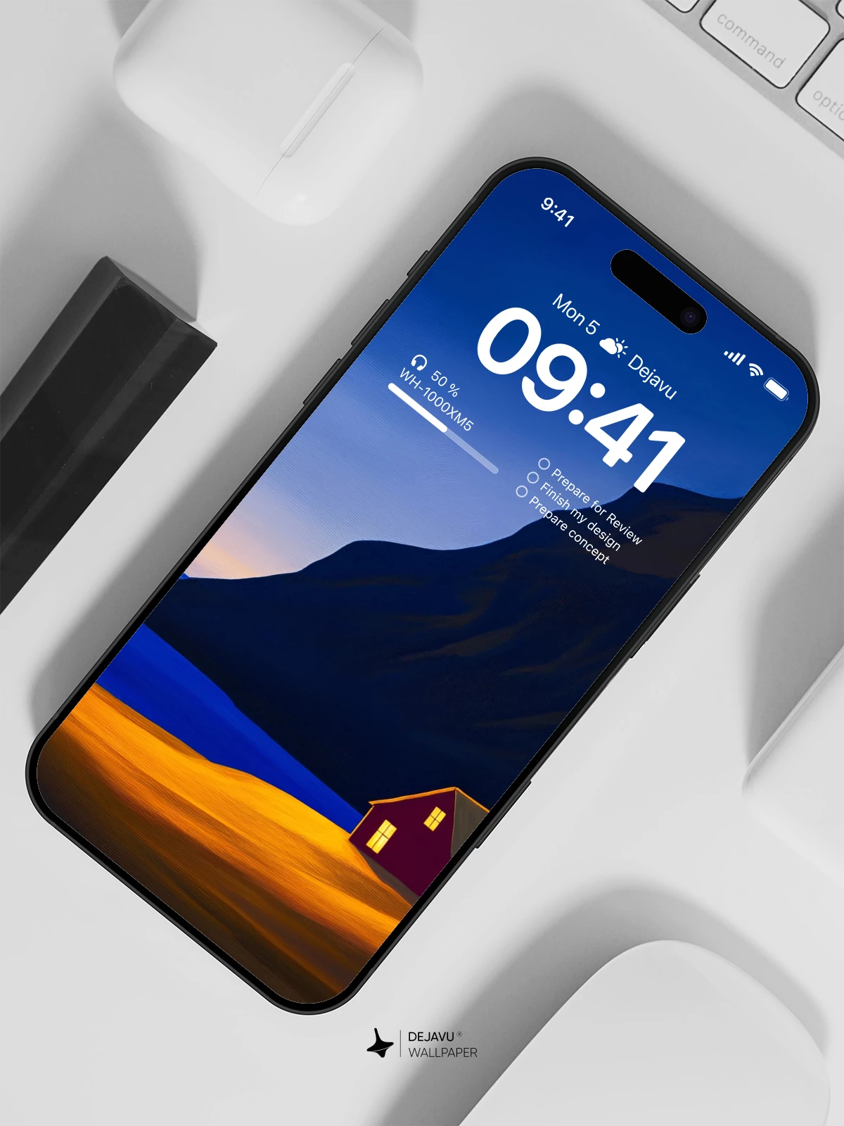 Mountain Cabin Wallpaper 4K for iPhone Lock Screen