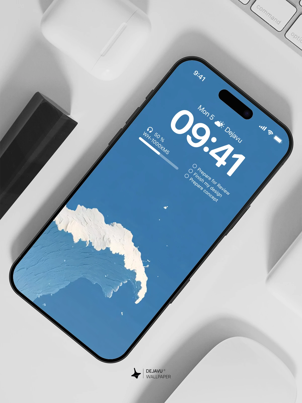 Blue Wave Wallpaper 4K for iPhone Lock Screen