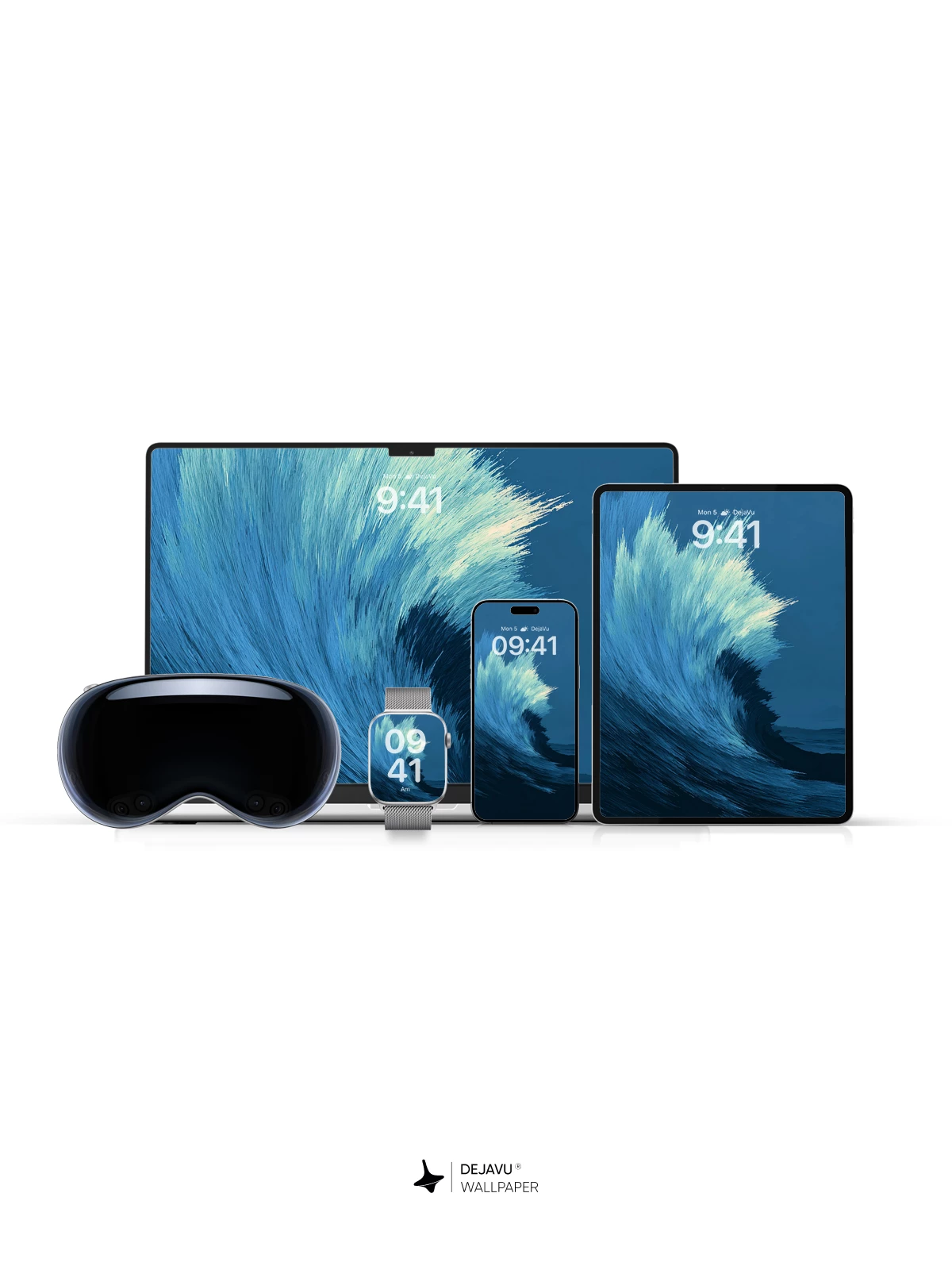 Blue Wave Wallpaper 4K for Mobile Background