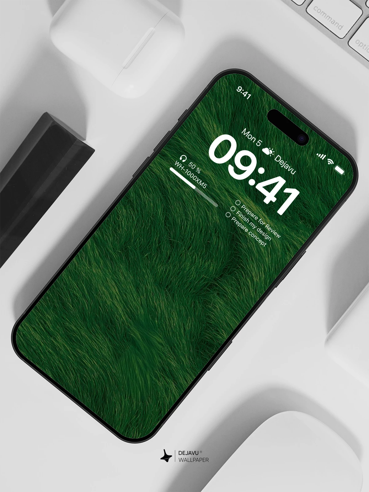 Green Fur Texture Wallpaper 4K for Mobile Background