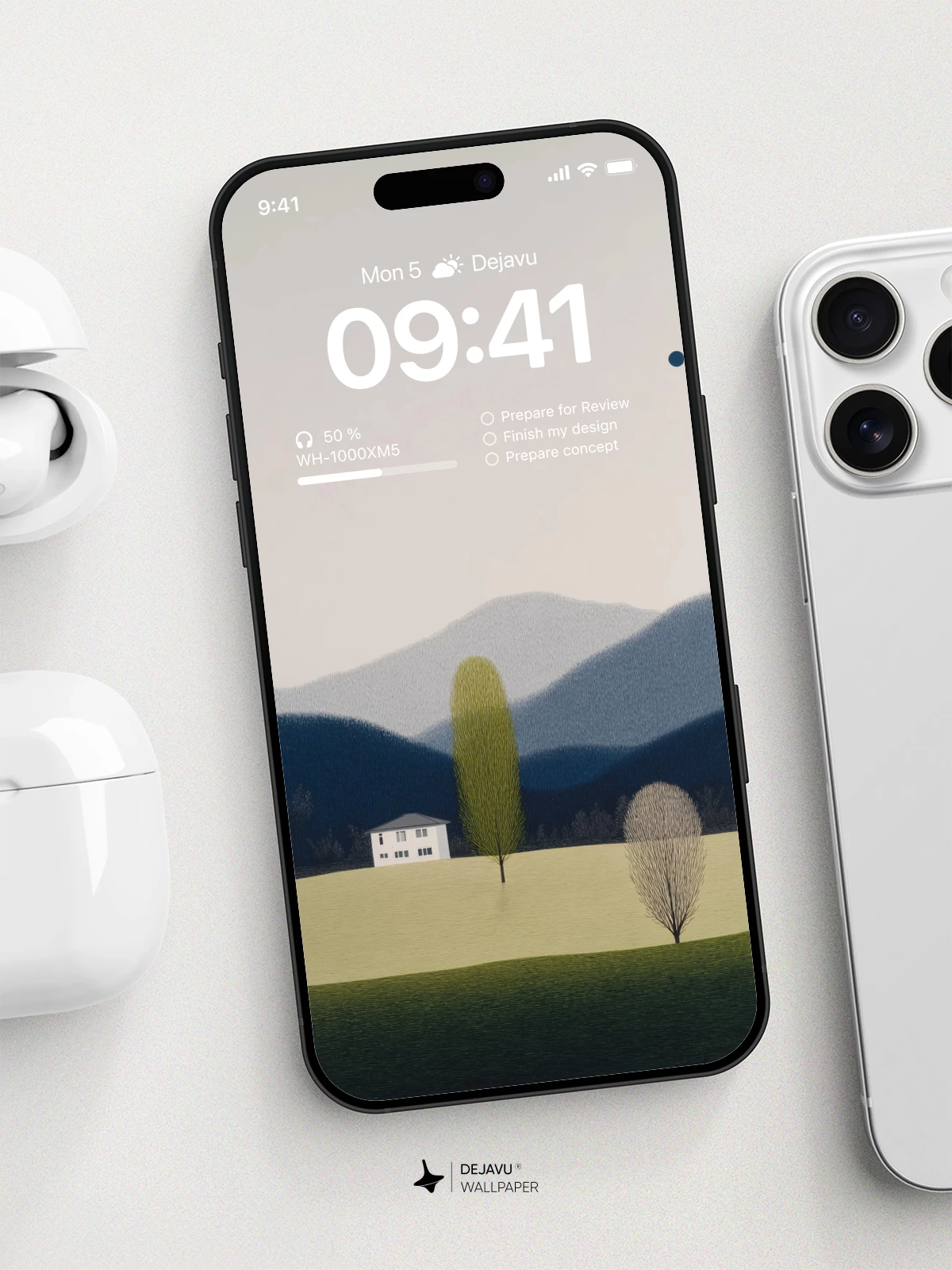 Minimal Landscape Wallpaper 4K for iPhone Lock Screen