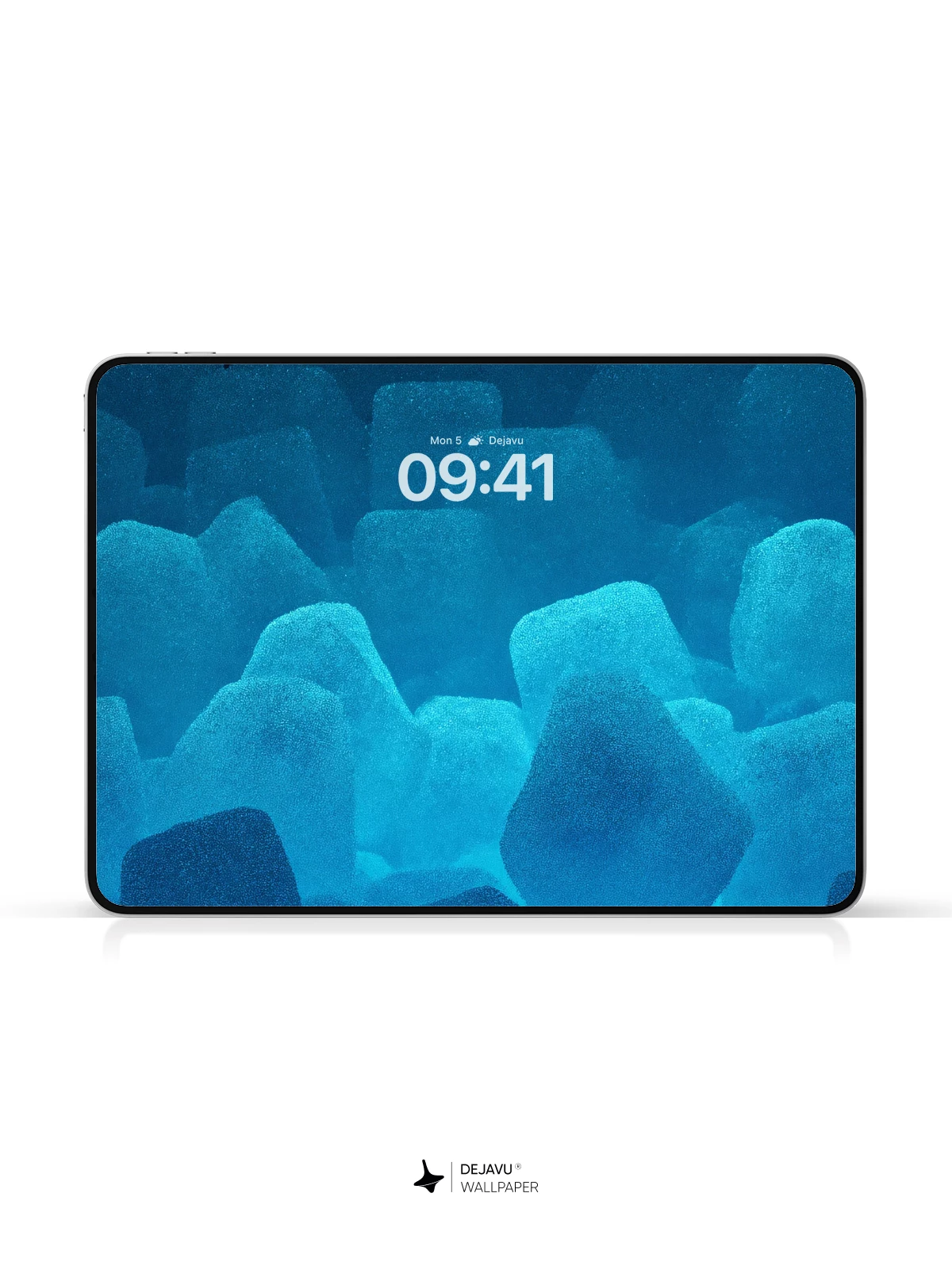 Blue Ice Cubes Wallpaper 4K for Mobile Background