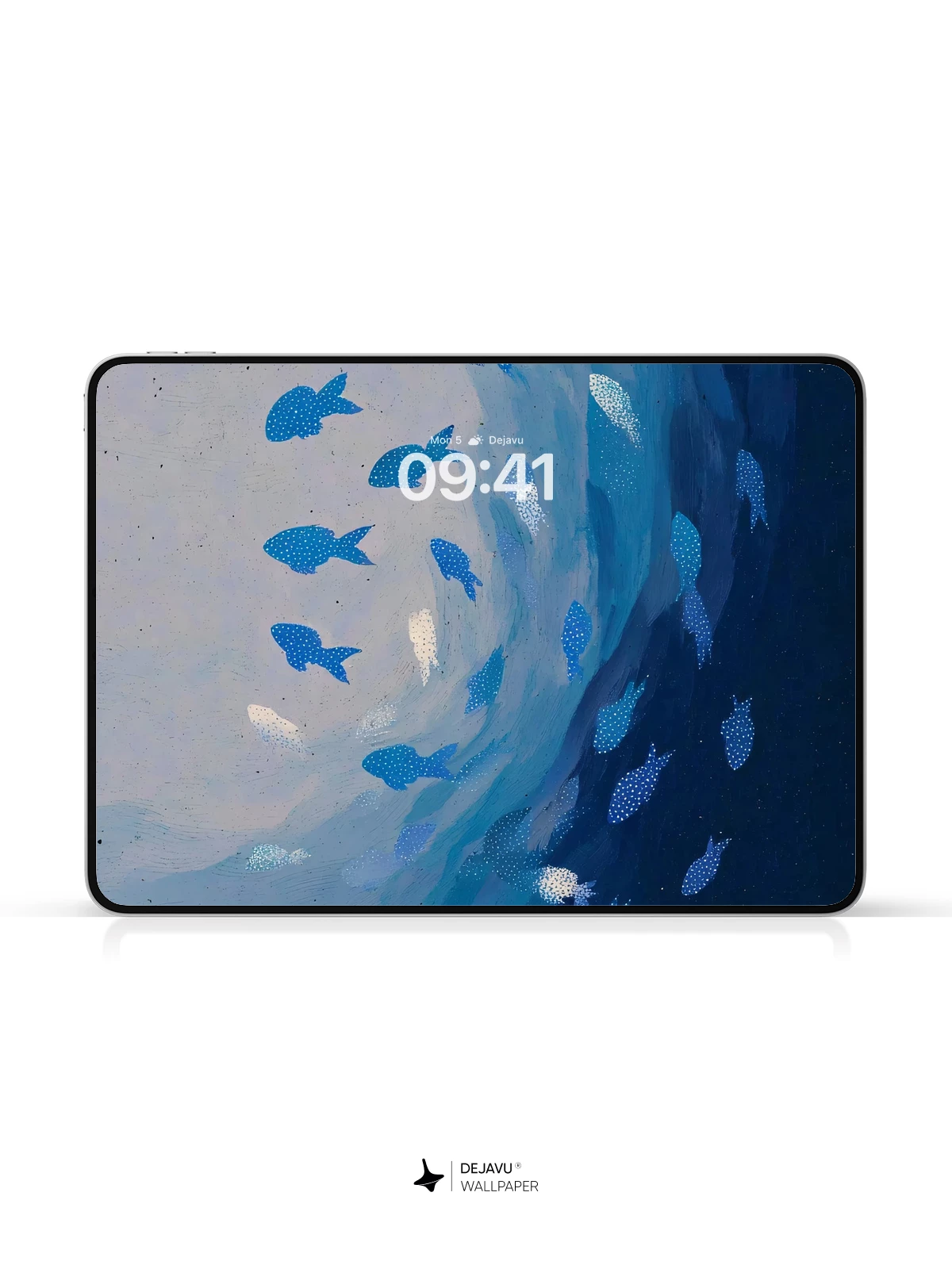 Blue Fish Underwater Wallpaper 4K for iPhone Lock Screen