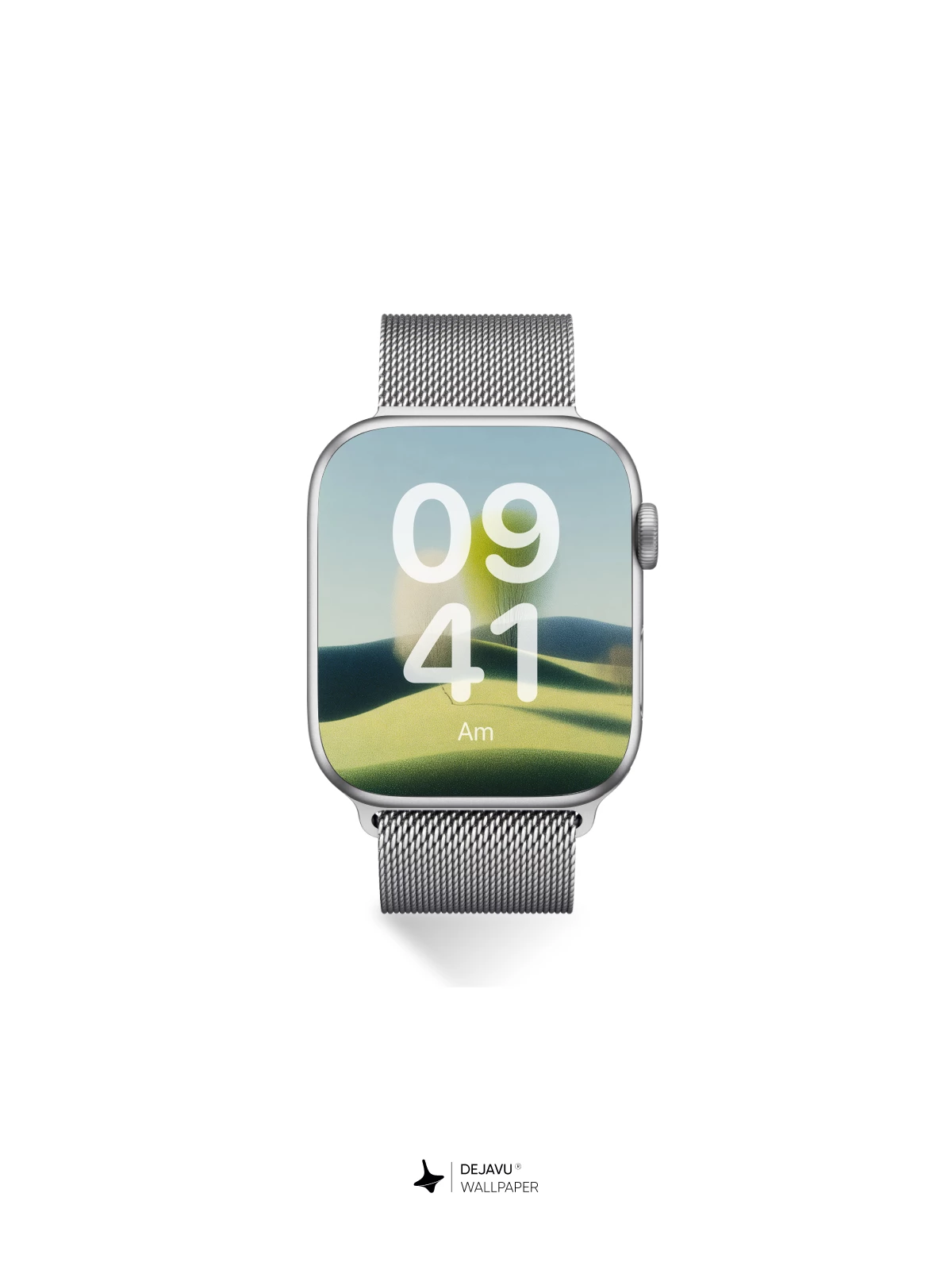 Minimalist Green Hills Wallpaper 4K for iPhone Lock Screen