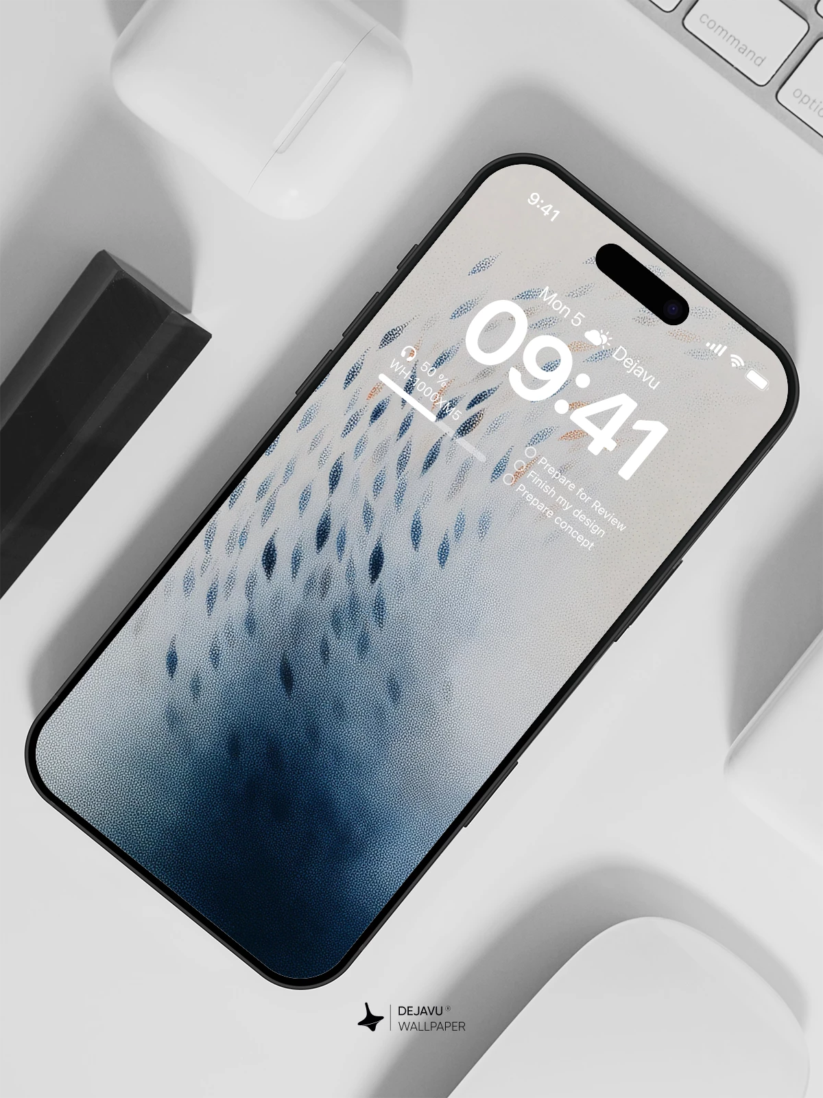 Abstract Feather Wallpaper 4K for iPhone Lock Screen