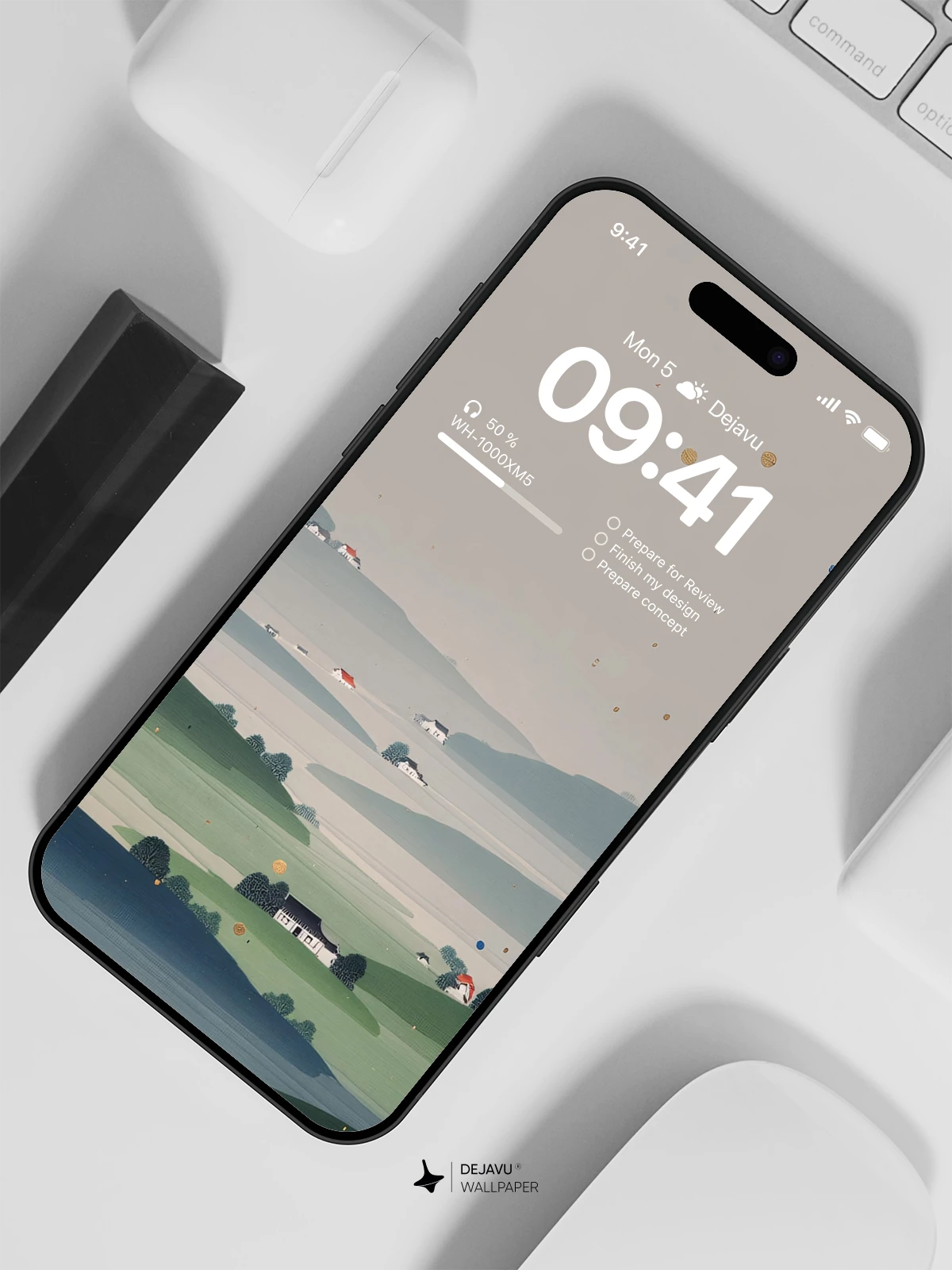 Hillside Landscape Wallpaper 4K for iPhone Lock Screen