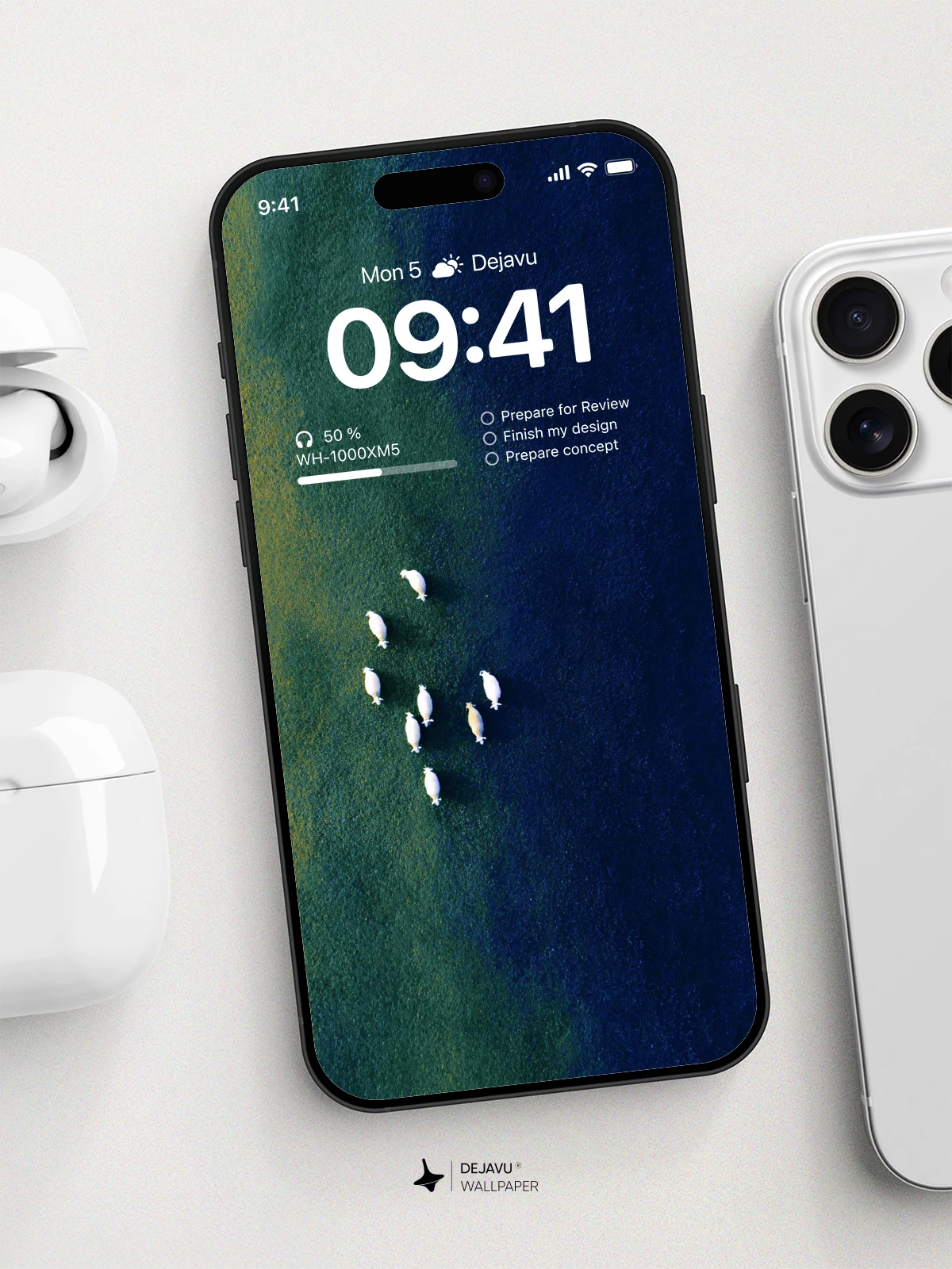 Sheep in Field Wallpaper 4K for iPhone Lock Screen